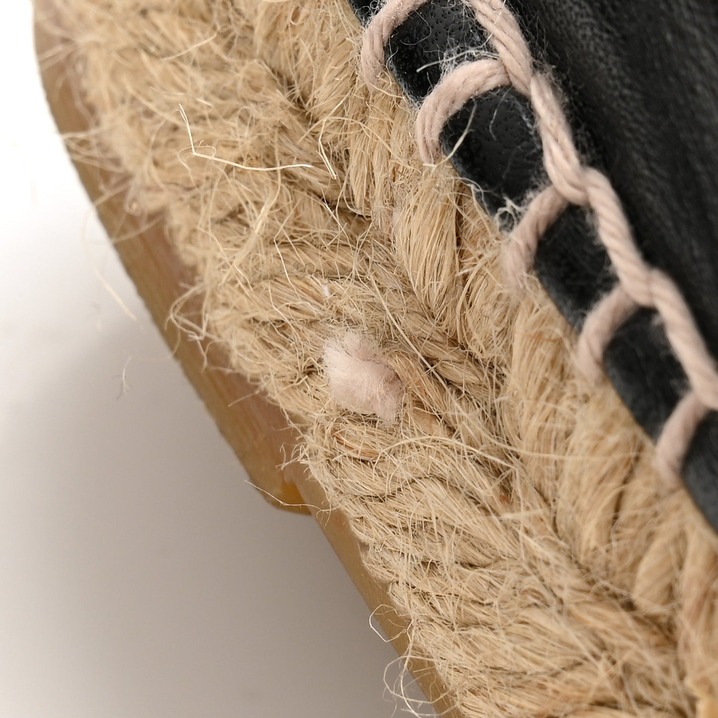 Lambskin Camellia CC Stud Espadrilles 40 40 Black
