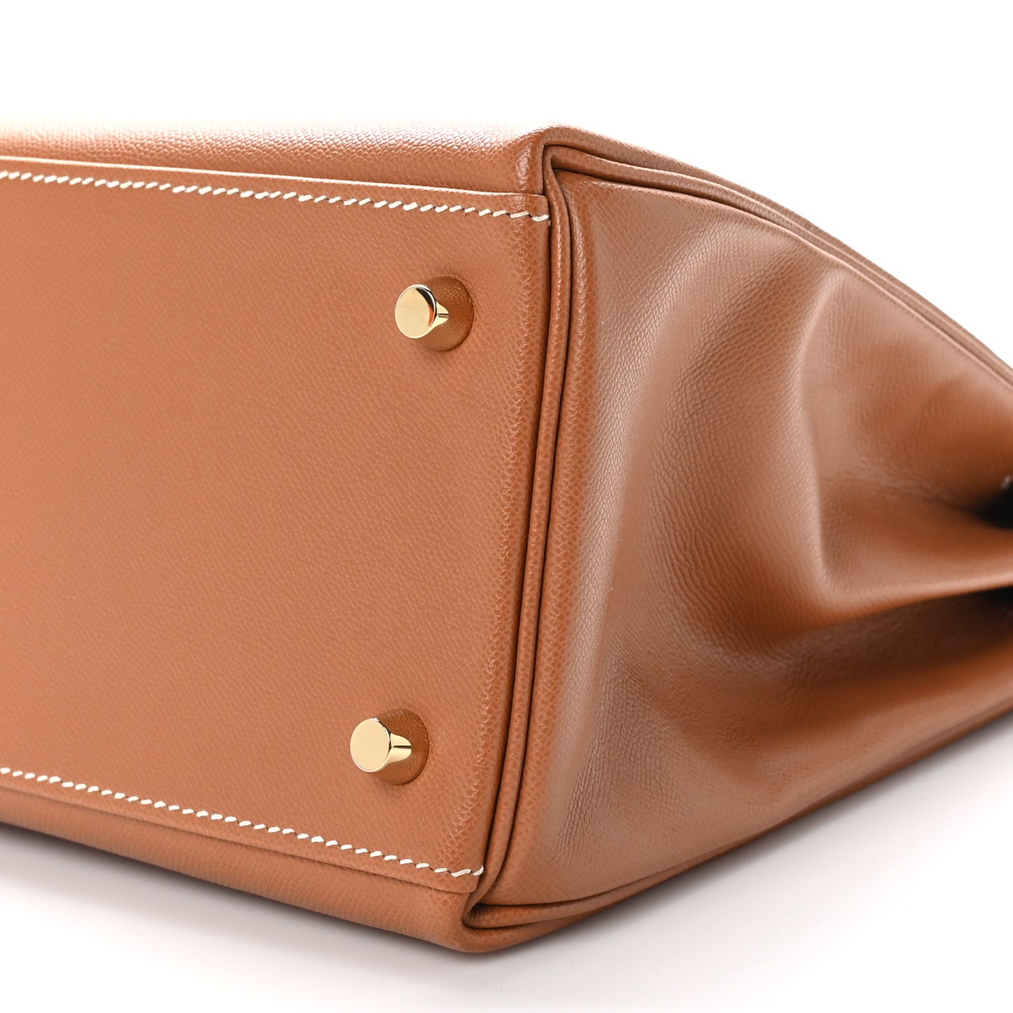 Madame Calfskin Kelly Retourne 28 Gold