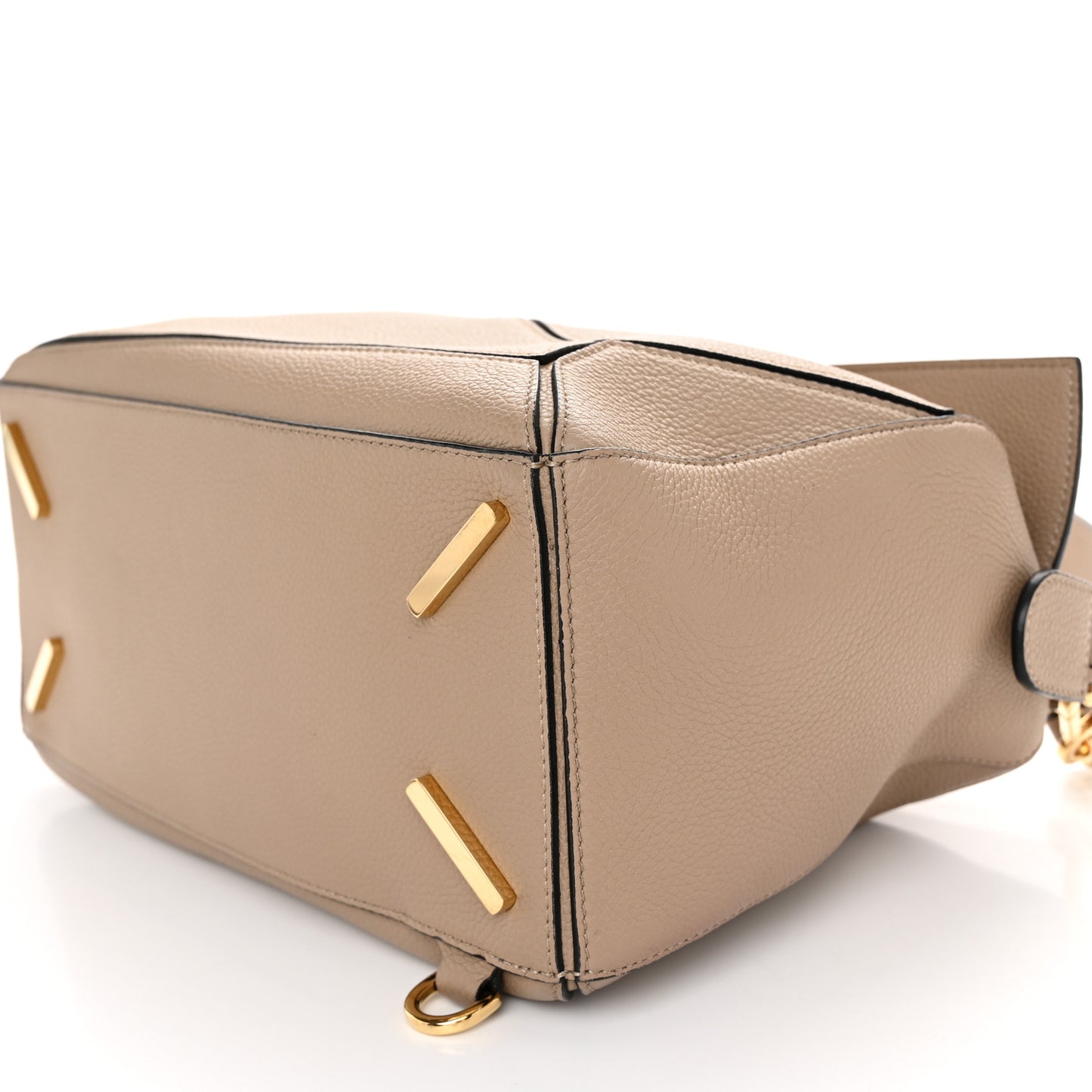 Grained Calfskin Medium Puzzle Bag Sand Mink