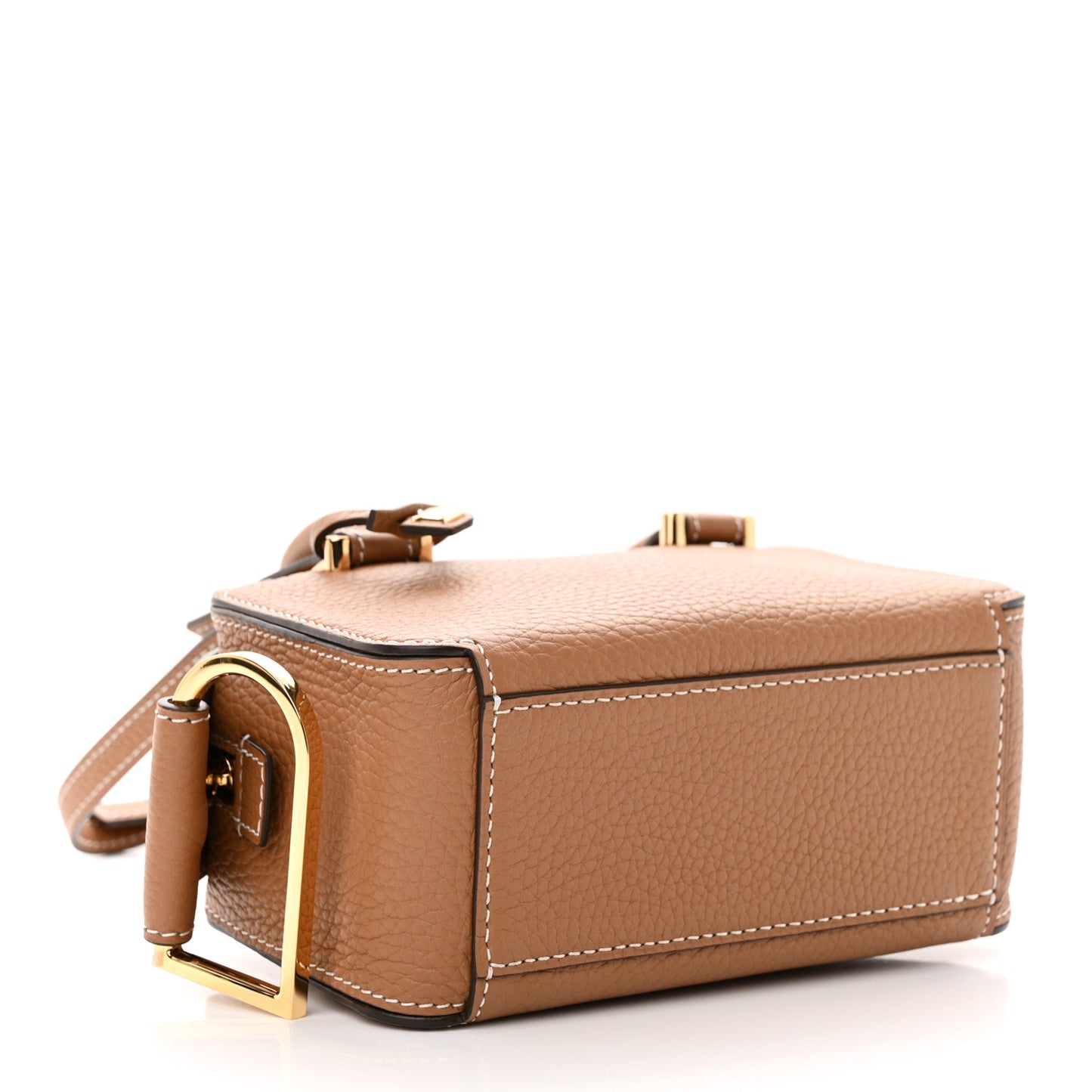 Taurillon Soft Nano Cool Box Satchel Vegetal Ivory