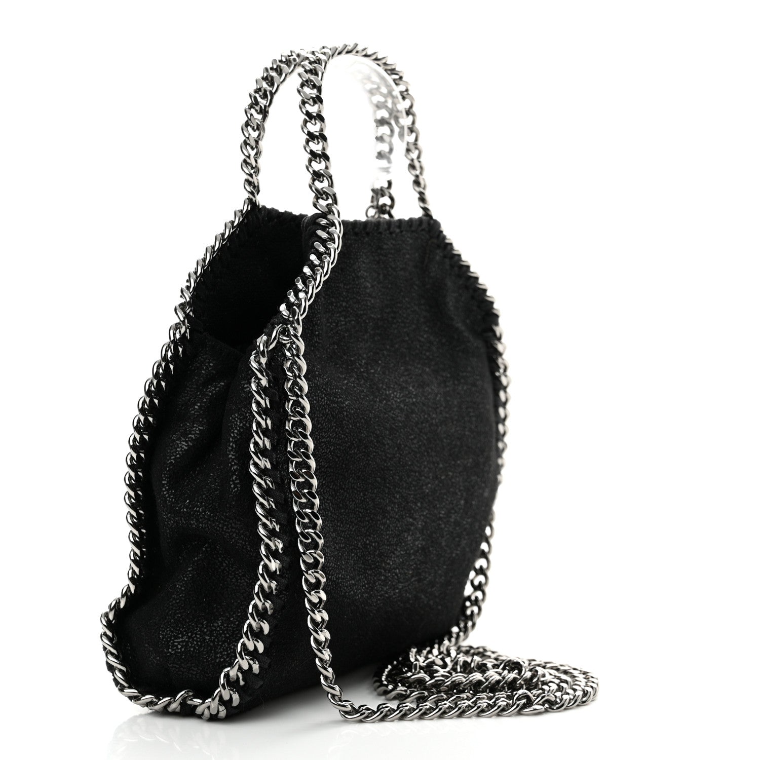 Stella McCartney Shaggy Deer Tiny Falabella Tote Black 3 of 10