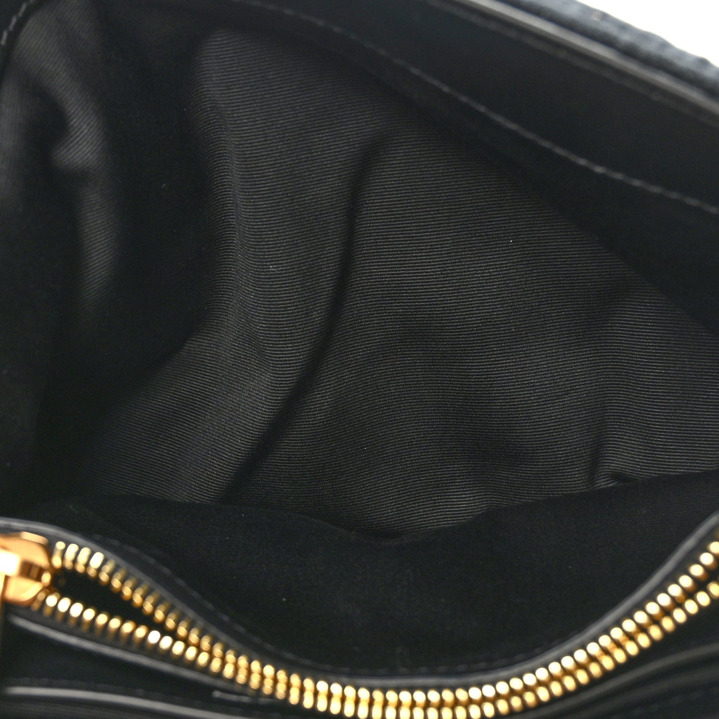 Fabric Y Quilted Monogram Small Loulou Chain Satchel Black
