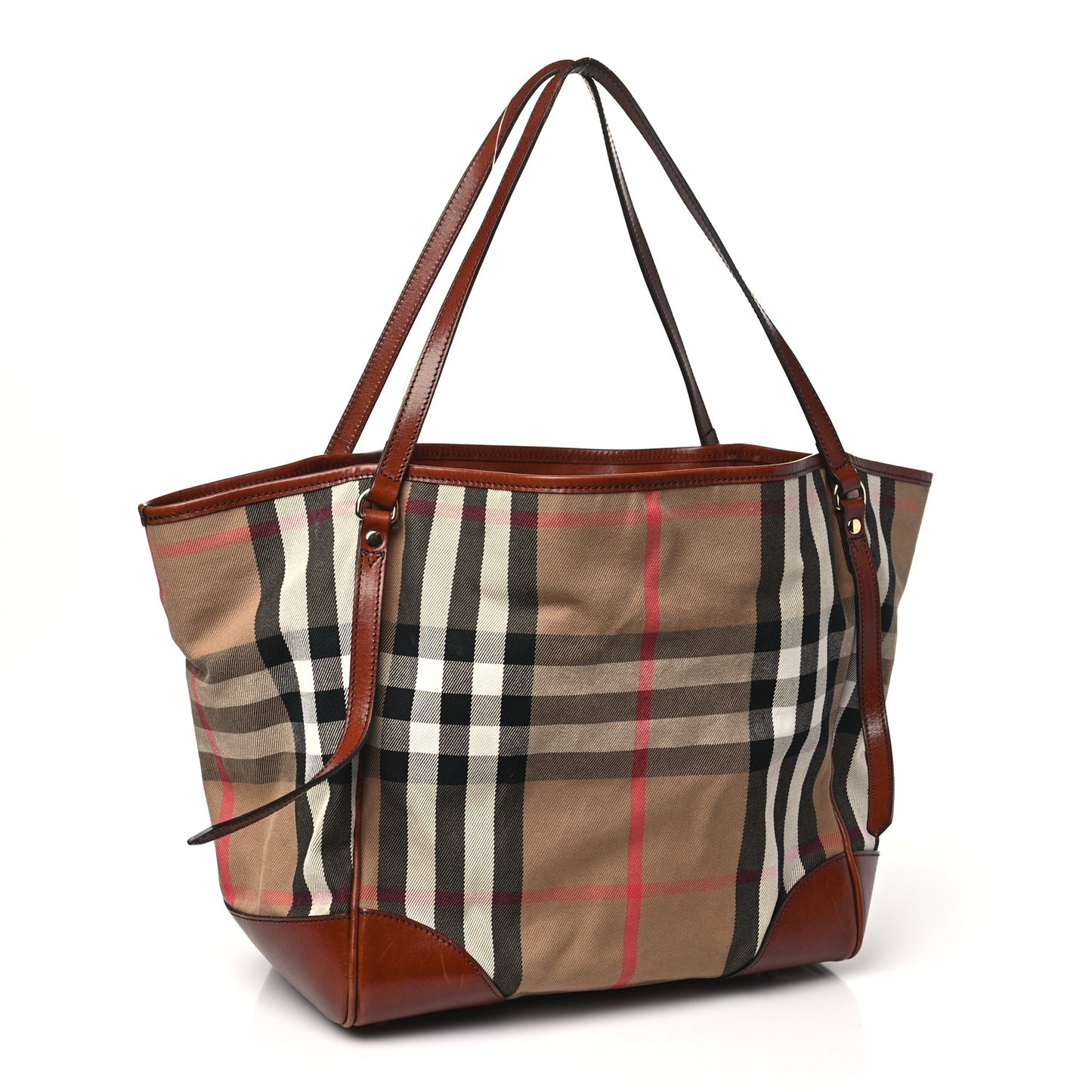 House Check Medium Canterbury Tote Dark Tan