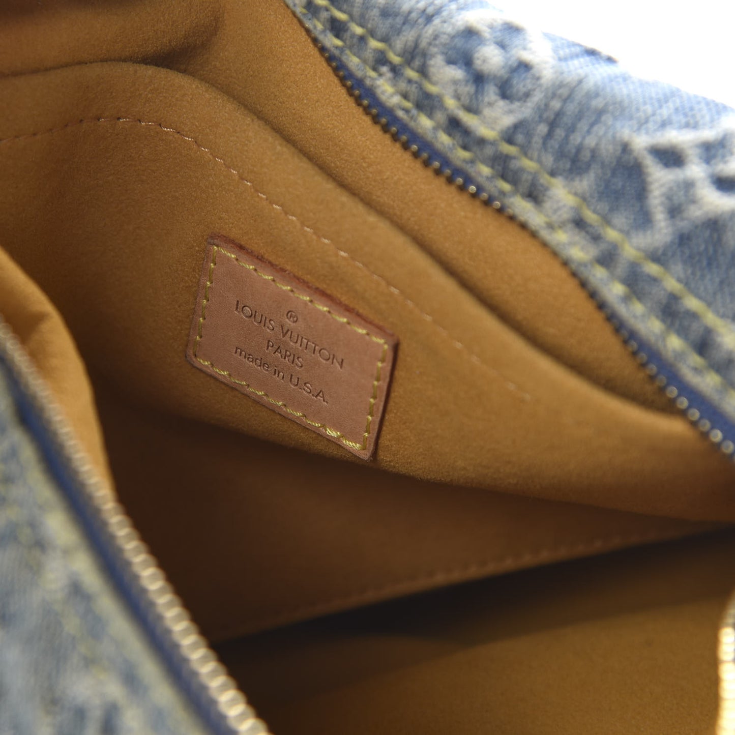 Monogram Denim Baggy PM Blue