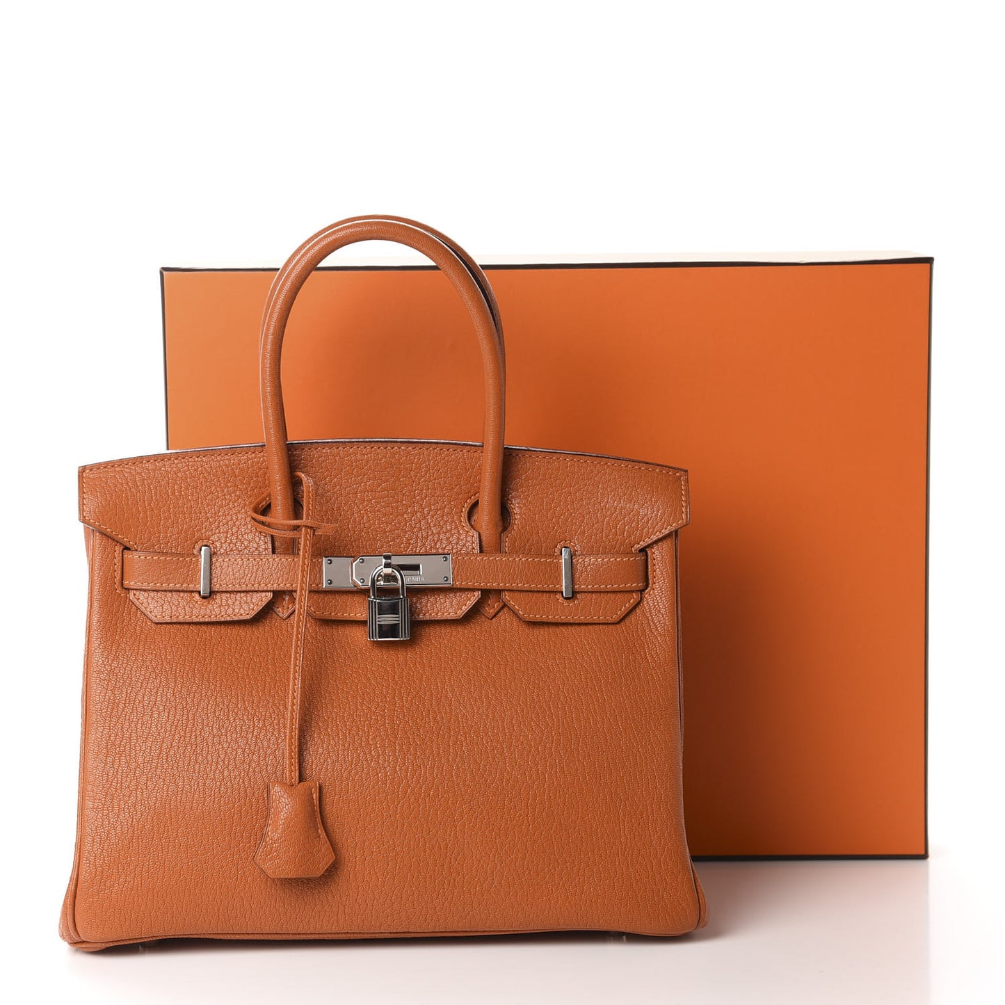 Chevre Mysore Birkin 30 Potiron