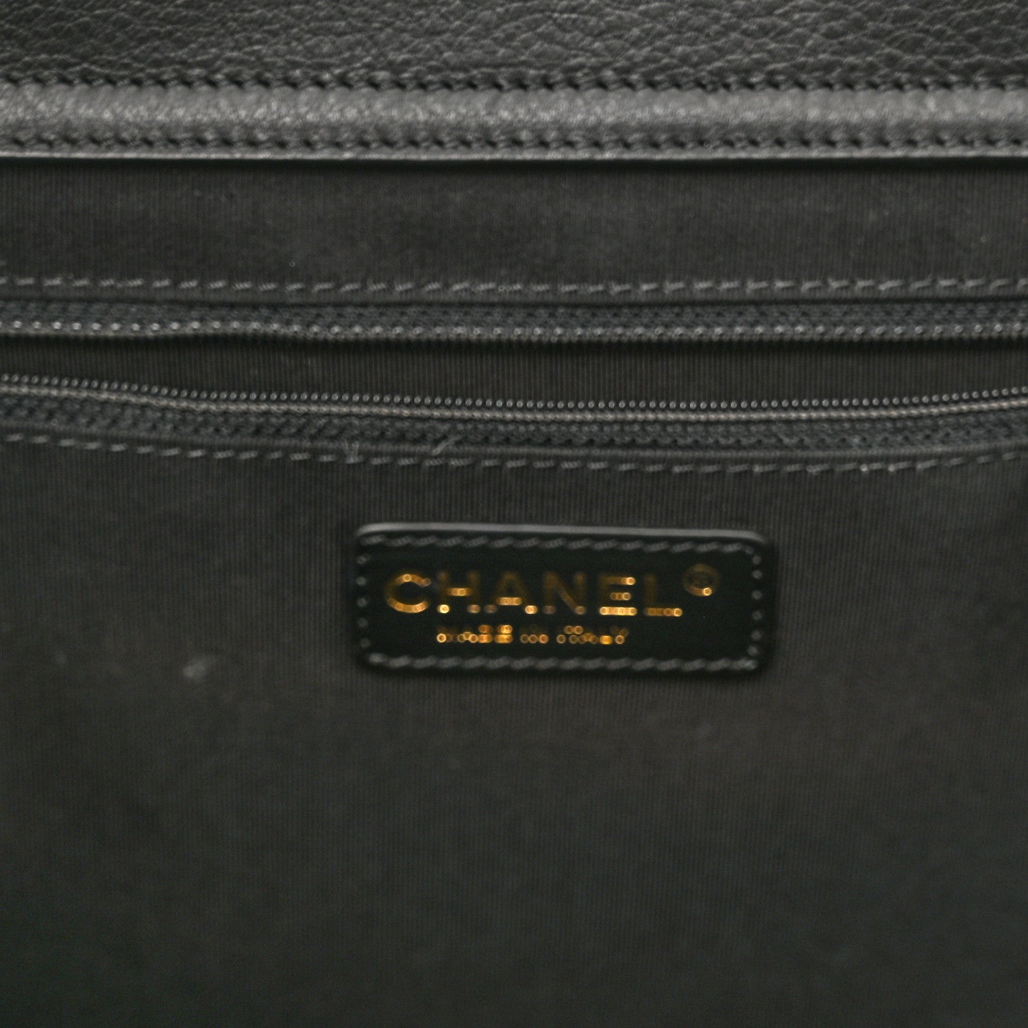 Chanel Bullskin Stitched Medium Shopping Bag Black 6 of 11