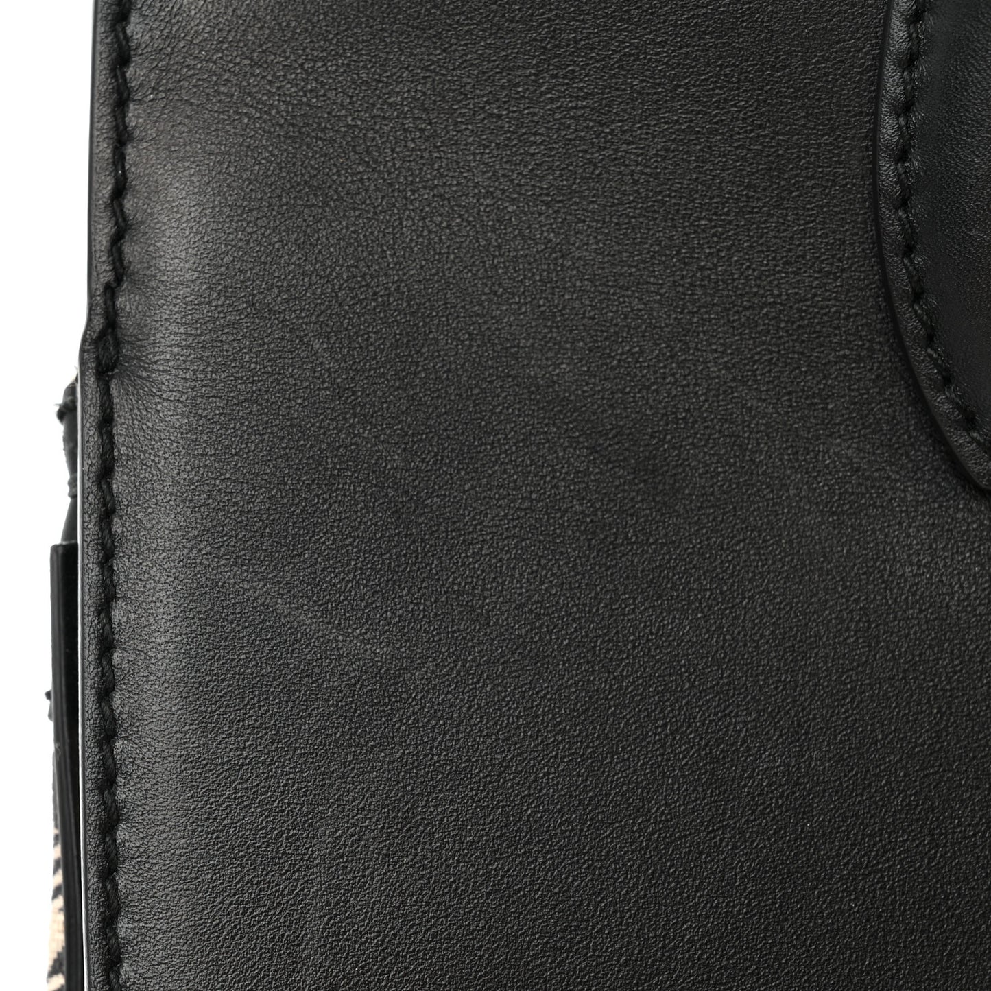 Canvas Calfskin Gancini The Studio Bag Black Beige