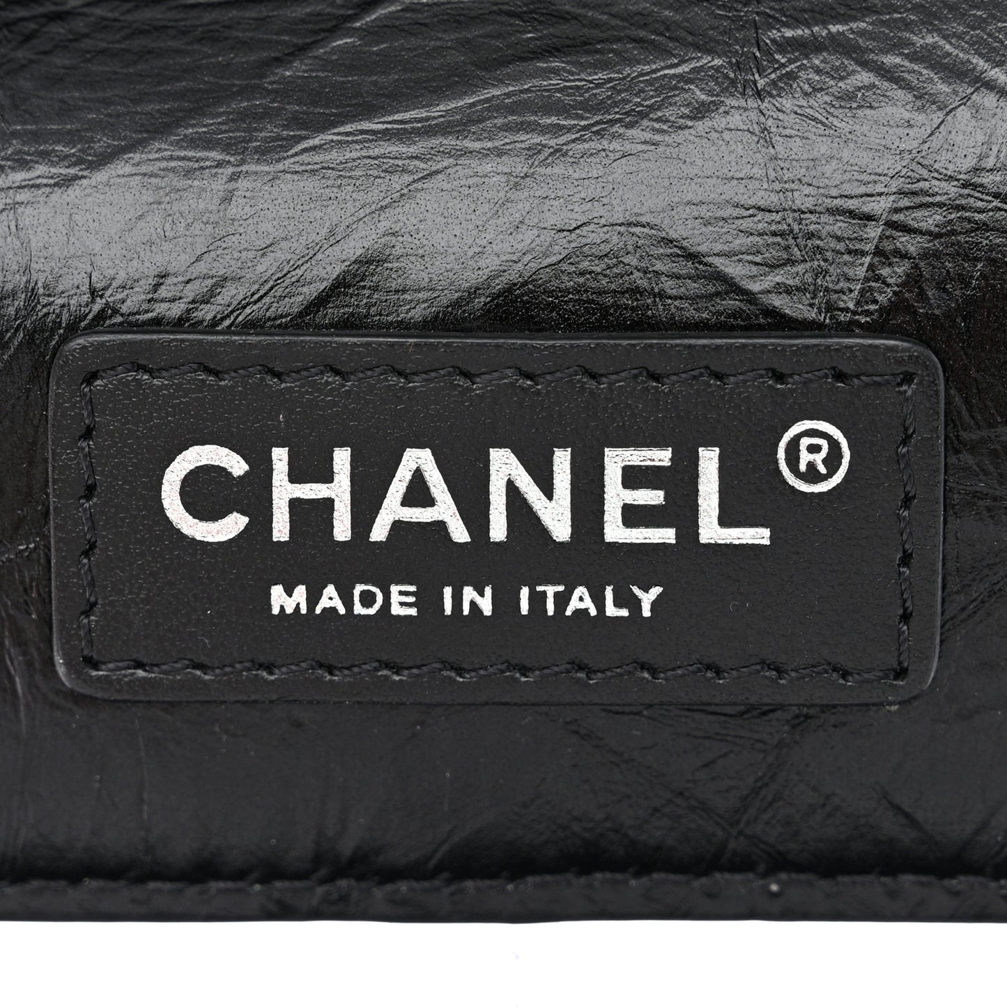 Crumpled Calfskin PVC Quilted Backpack Black