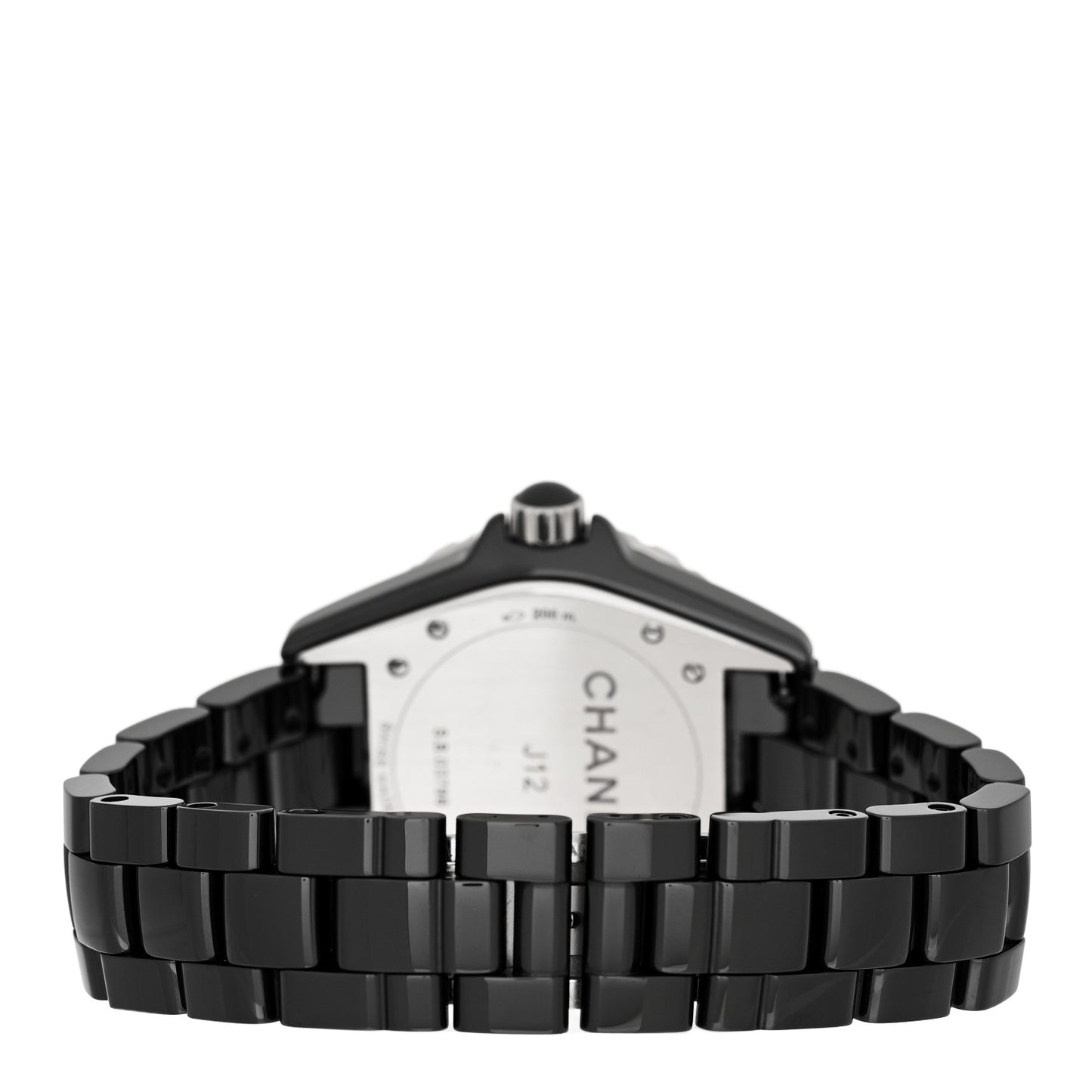 Stainless Steel Ceramic Diamond 38mm J12 Automatic Watch Black