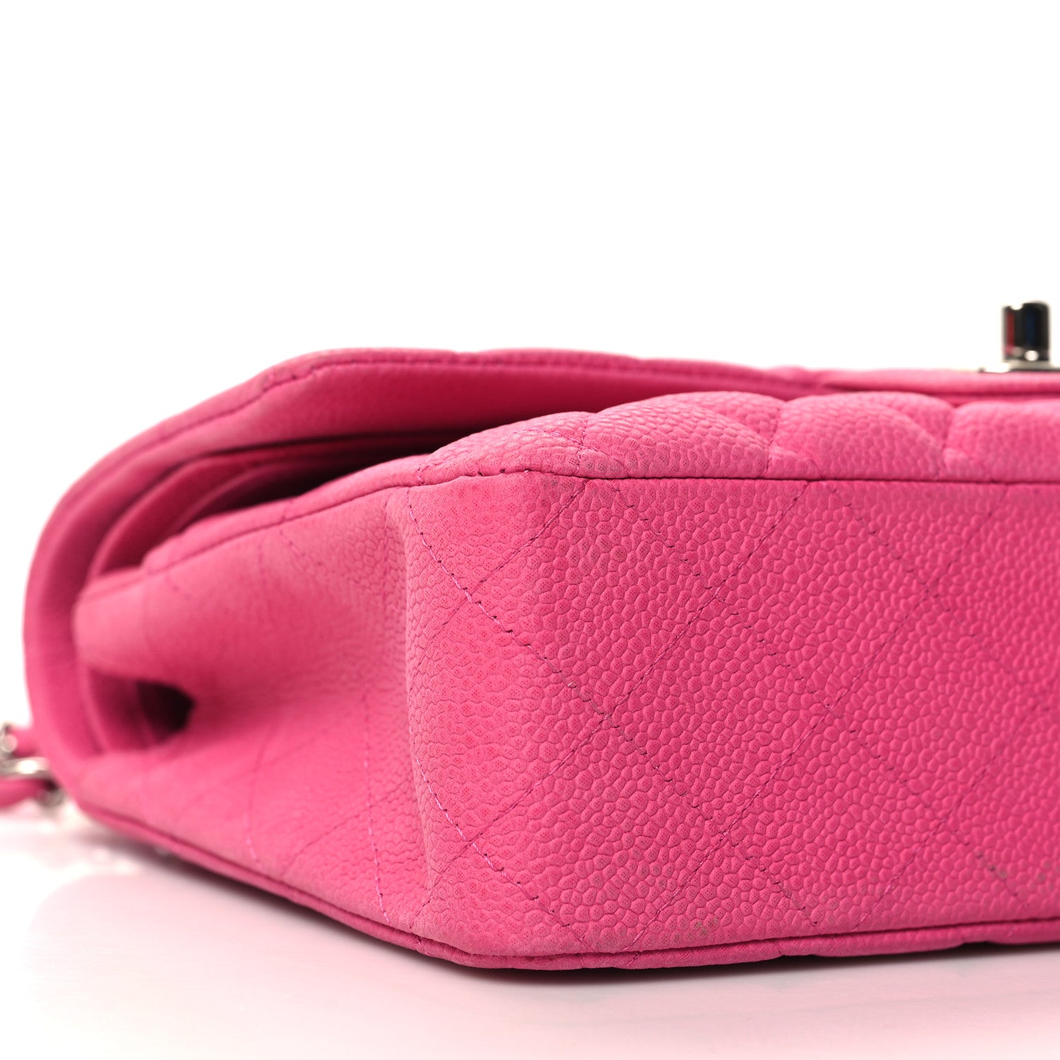 Chanel Iridescent Caviar Quilted Medium Double Flap Pink 9 of 11