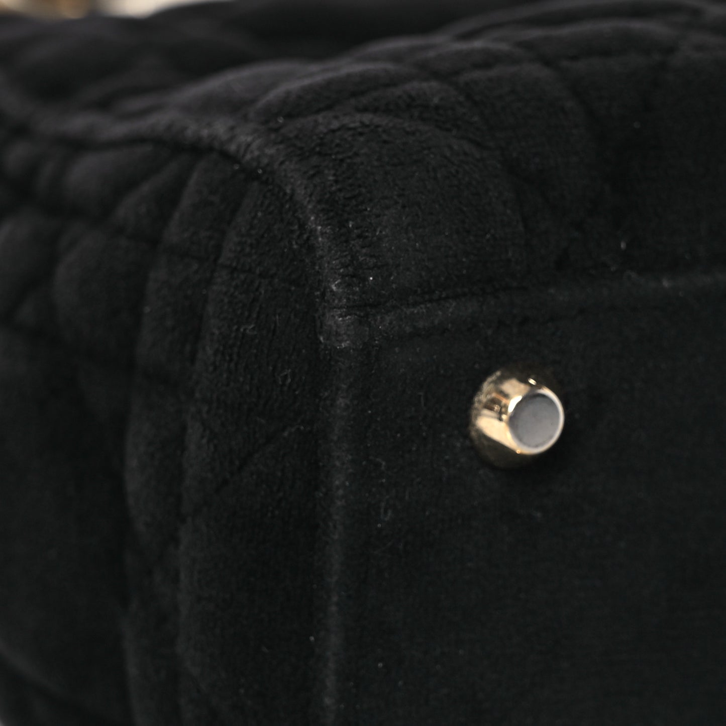 Velvet Mini Lady Dior Black