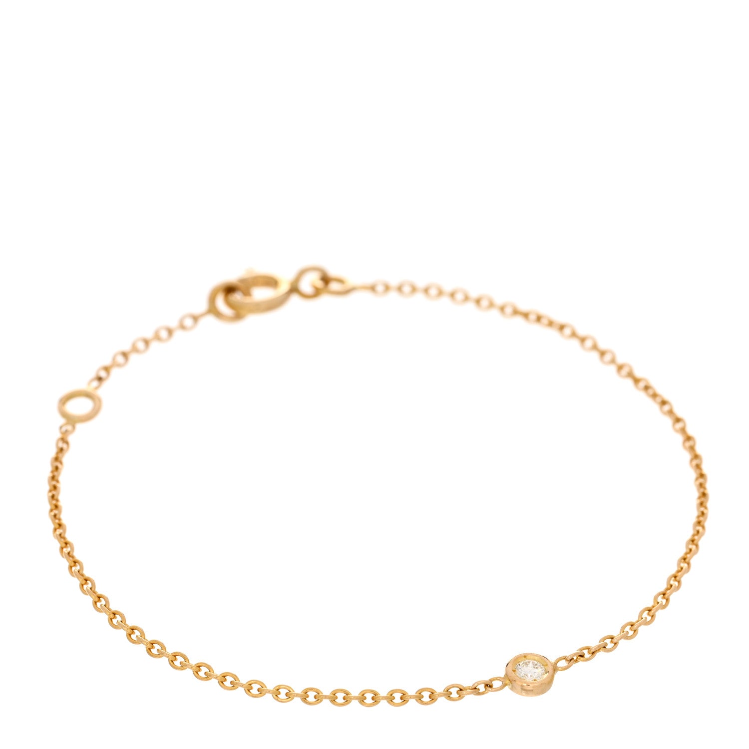 Christian Dior 18K Yellow Gold Diamond Station Bracelet 1416354