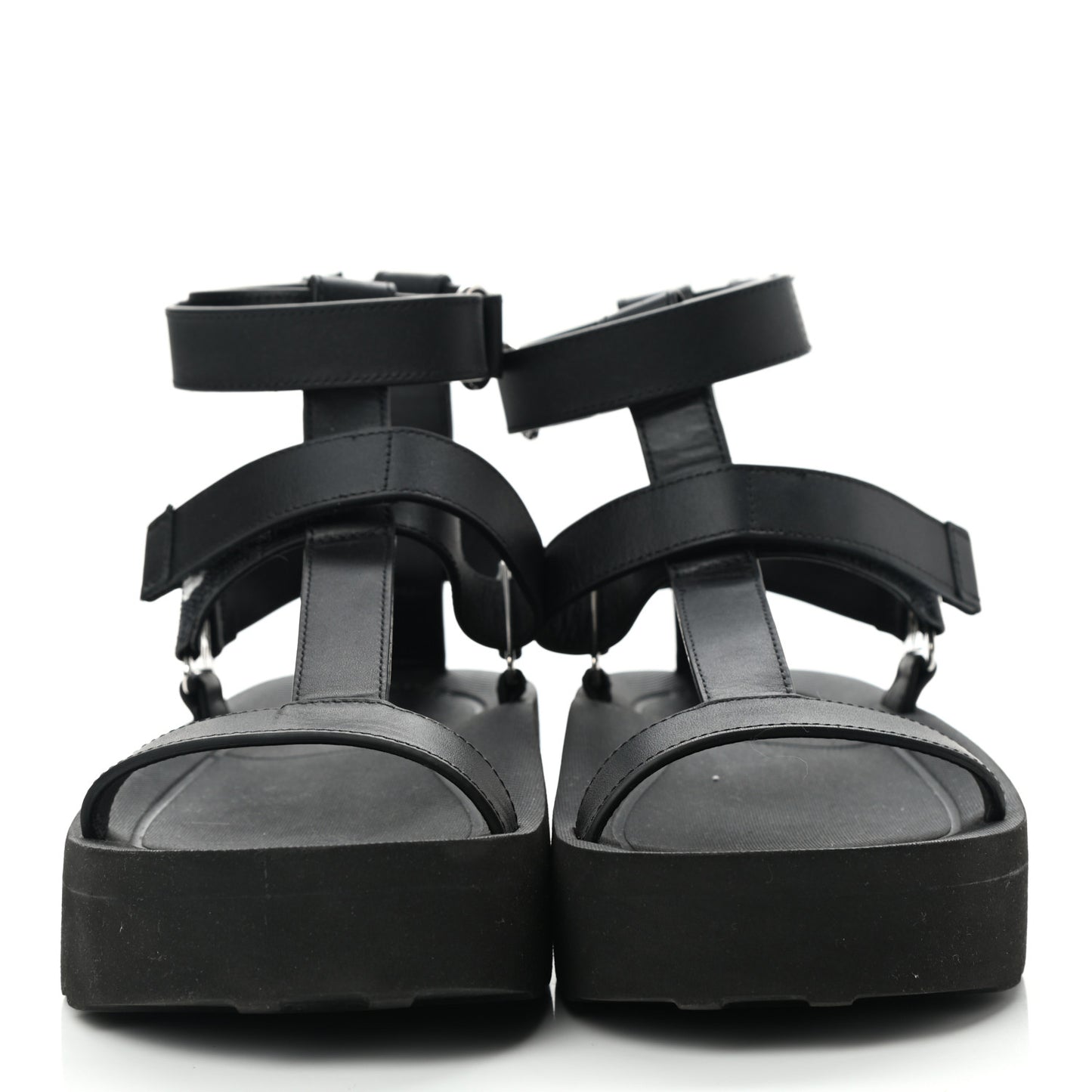 Calfskin Womens Enid Sandals 36 Black
