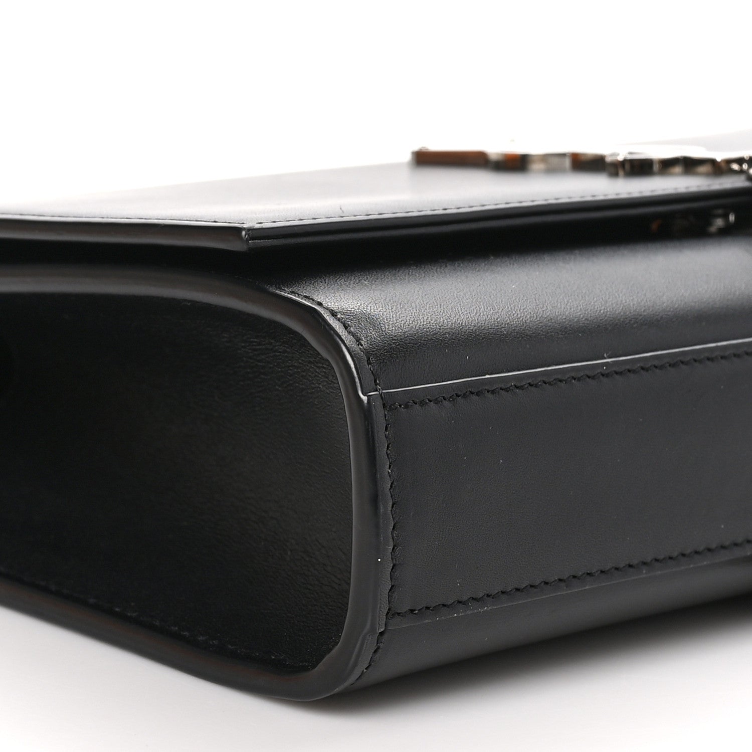 Saint Laurent Smooth Calfskin Medium Classic Monogram Kate Tassel Satchel Black 9 of 12