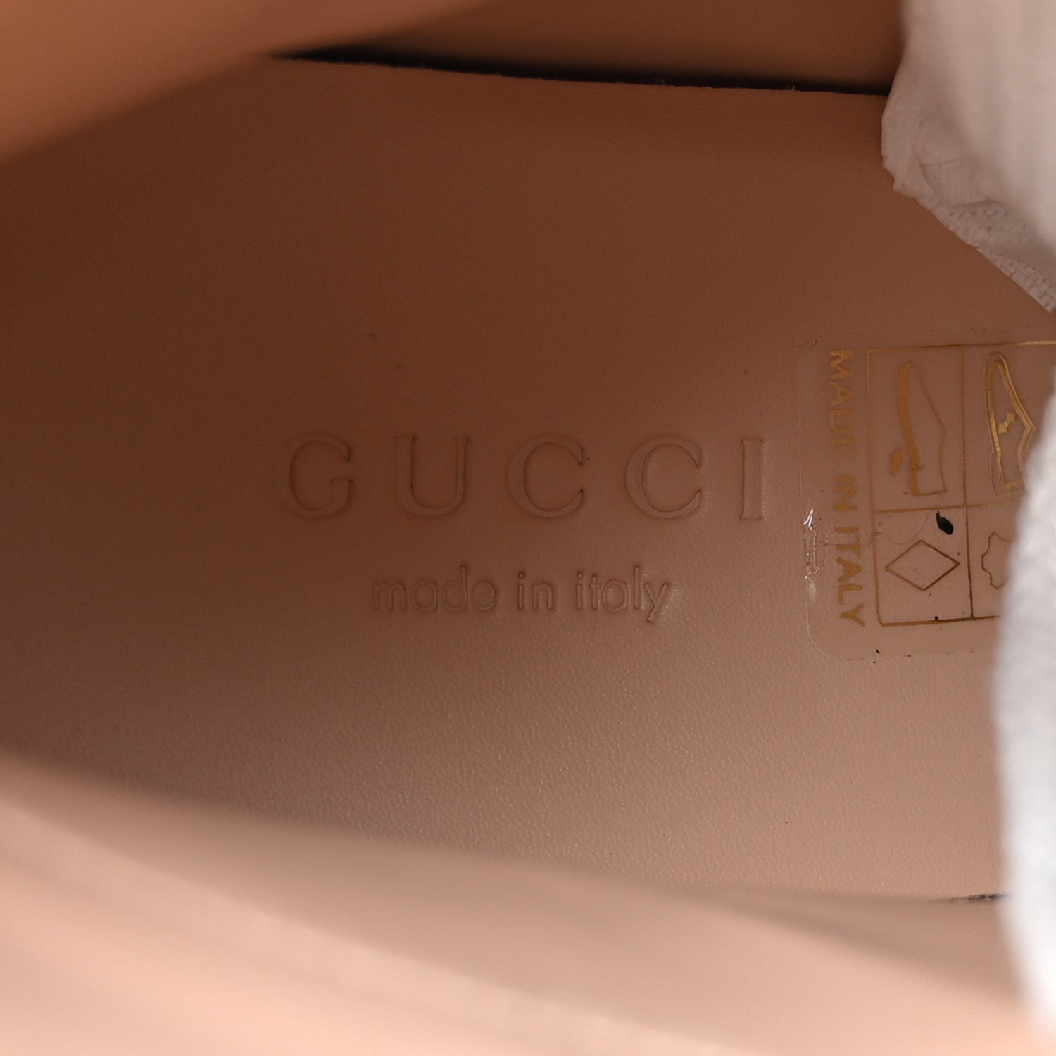 Gucci Calfskin Sylvie Web Womens Lace Up Combat Boots 37 Black 8 of 11