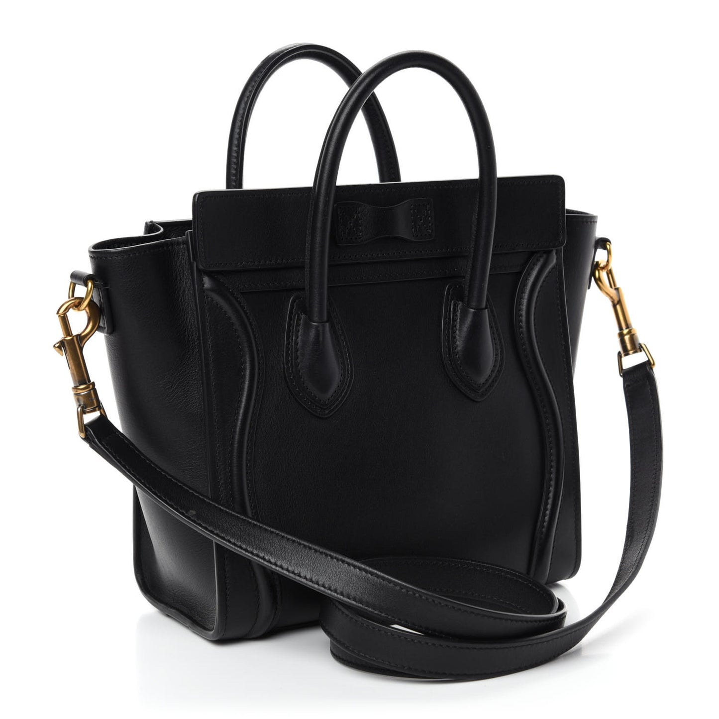 Smooth Calfskin Nano Luggage Black