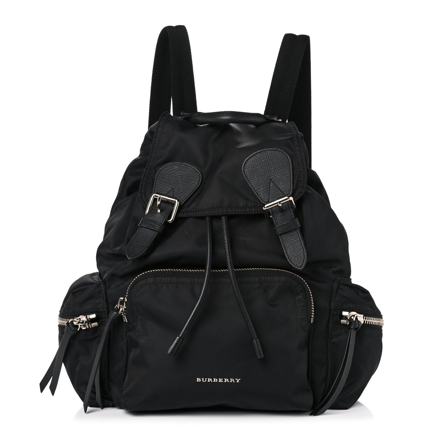 Nylon Medium Rucksack Backpack Black