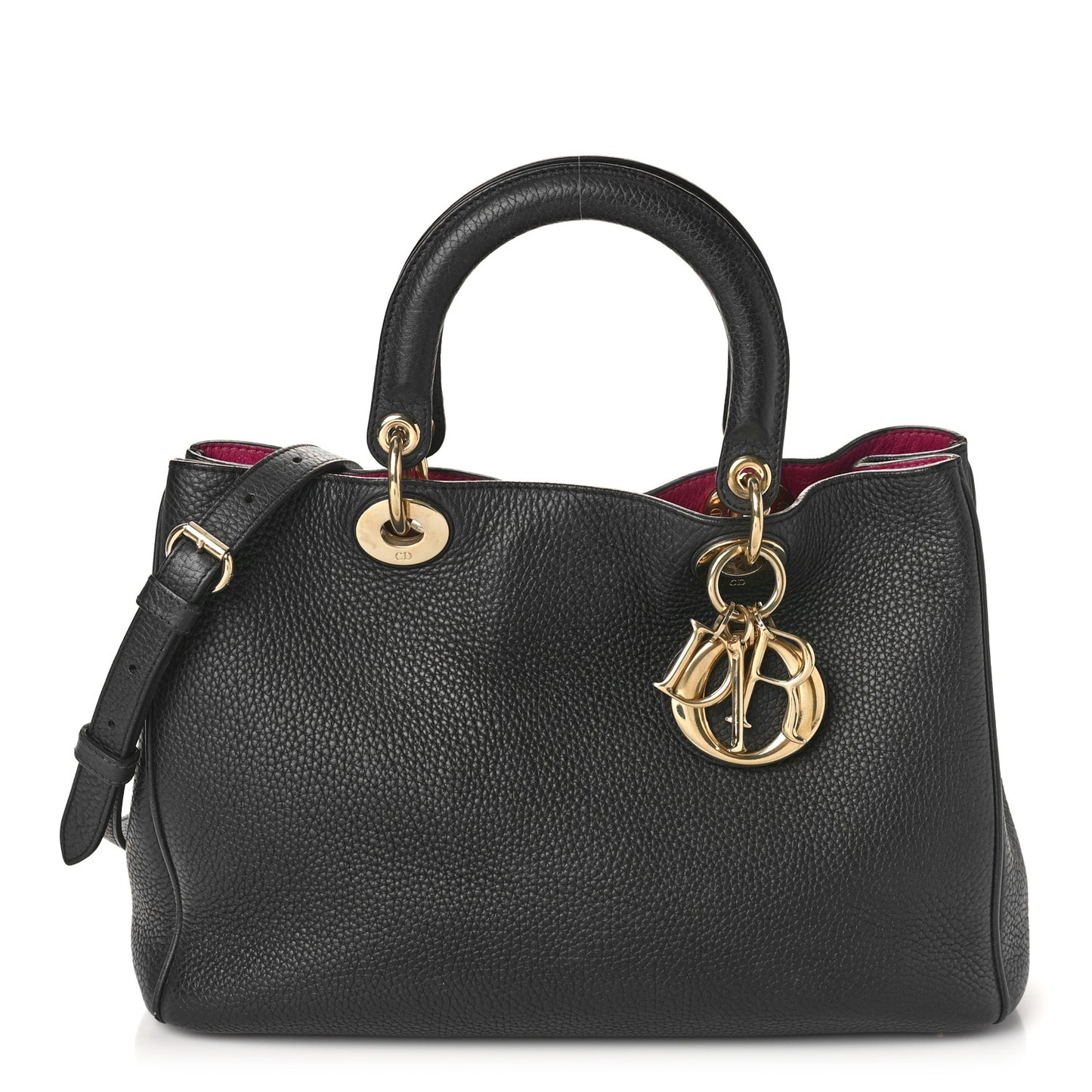 Bullcalf Small Diorissimo Tote Black Rose Indien