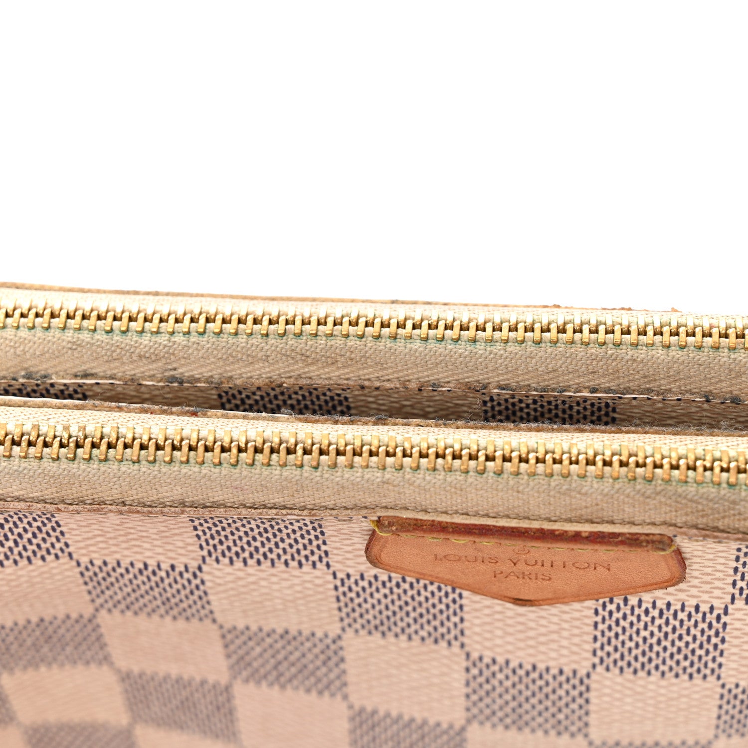 Louis Vuitton Damier Azur Double Zip Pochette 15 of 16