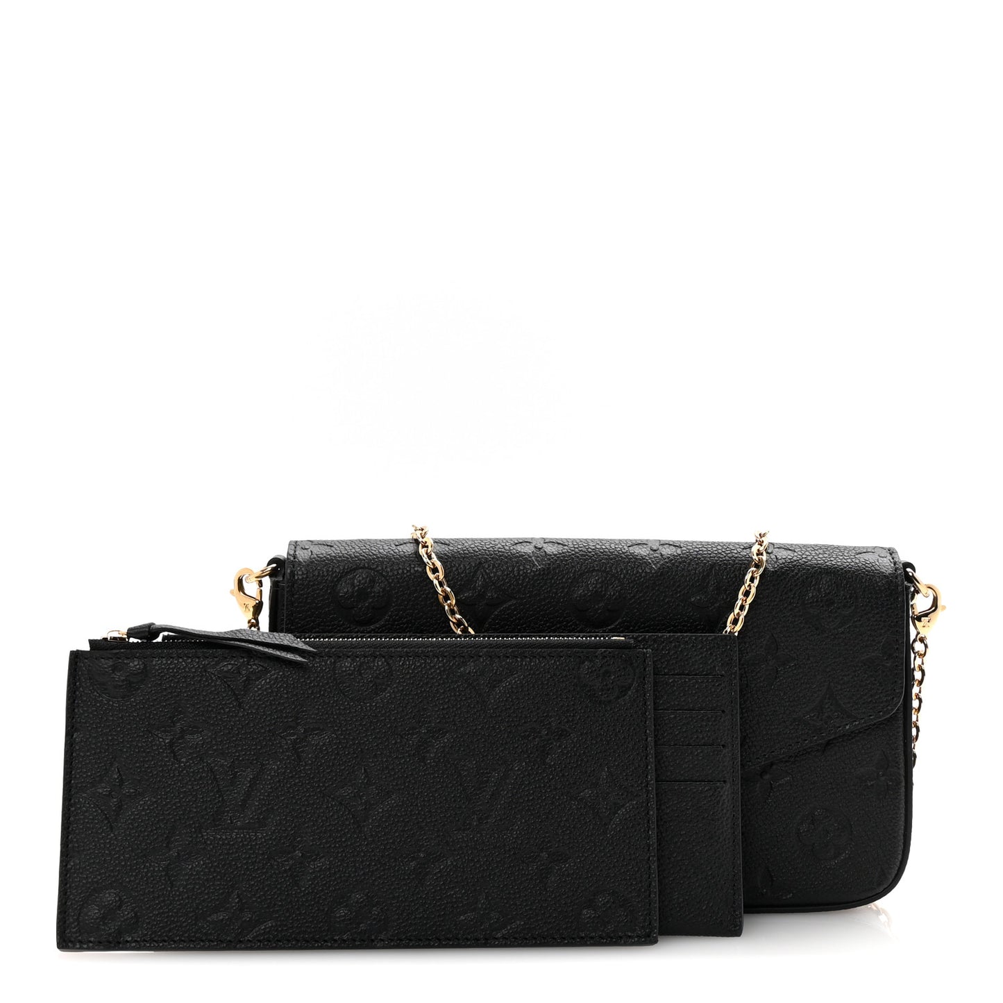 Empreinte Pochette Felicie Chain Wallet Black