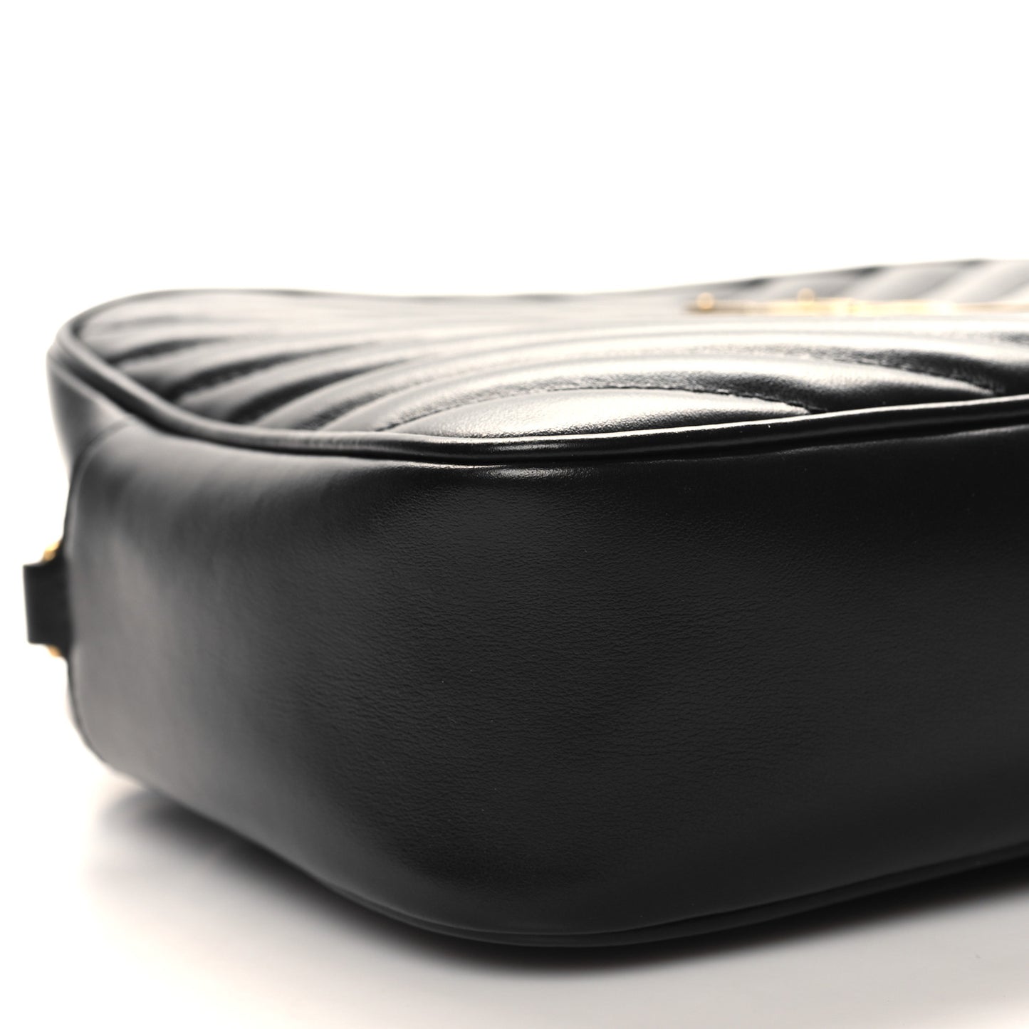 Calfskin Matelasse Monogram Lou Camera Bag Black