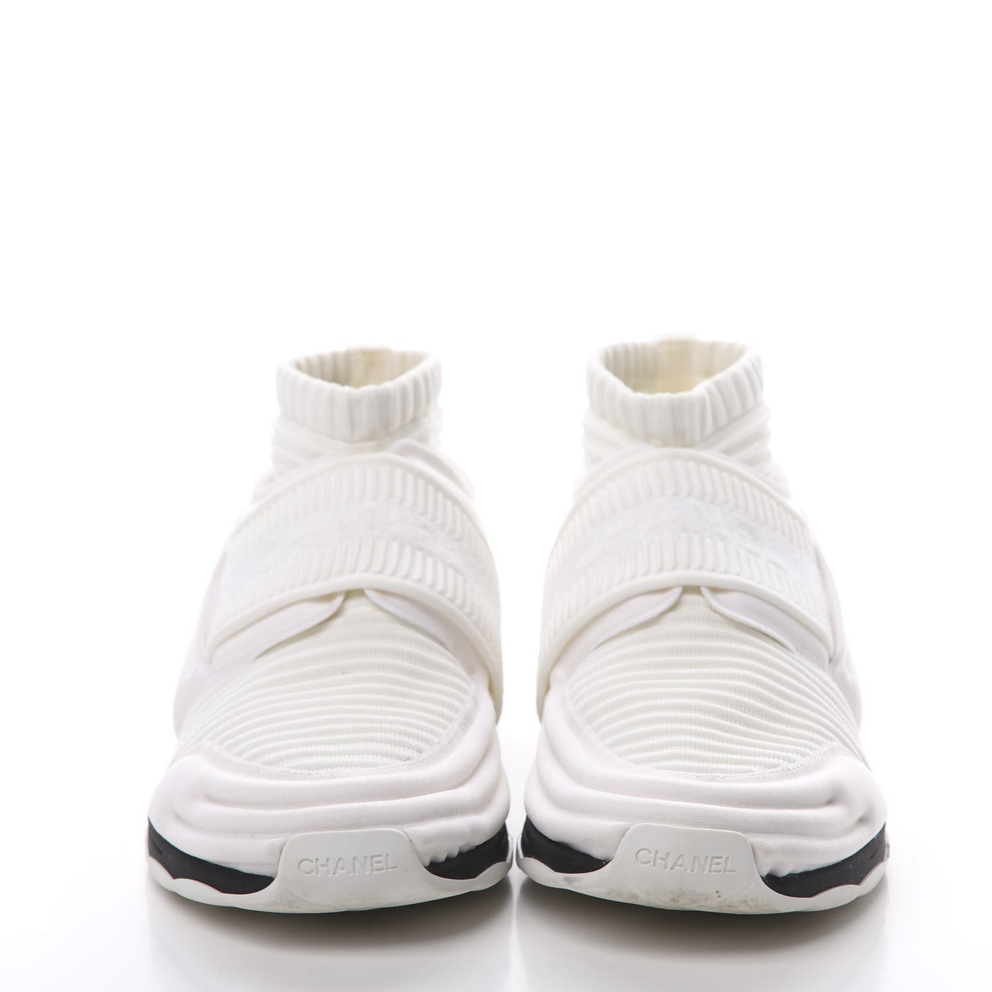 Stretch Fabric CC Sneakers 41 White