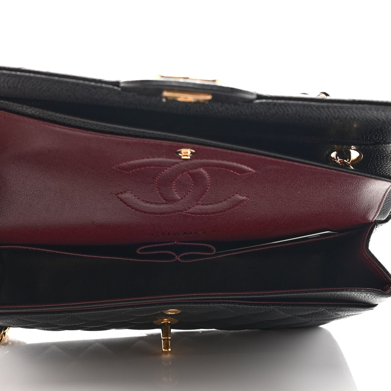 Chanel Caviar Quilted Medium Double Flap Black 5 of 10