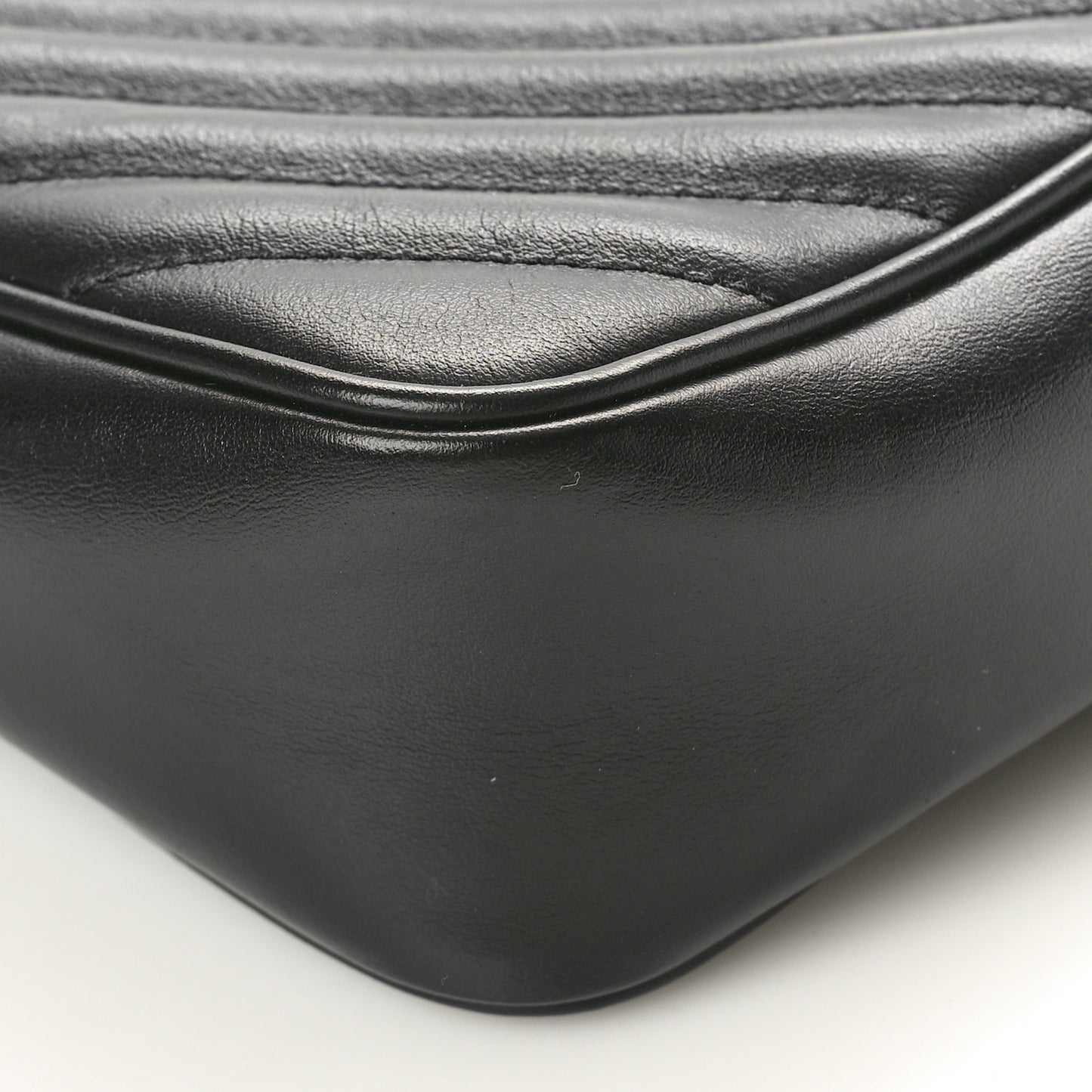 Calfskin Matelasse Monogram Monochrome Lou Camera Bag Black