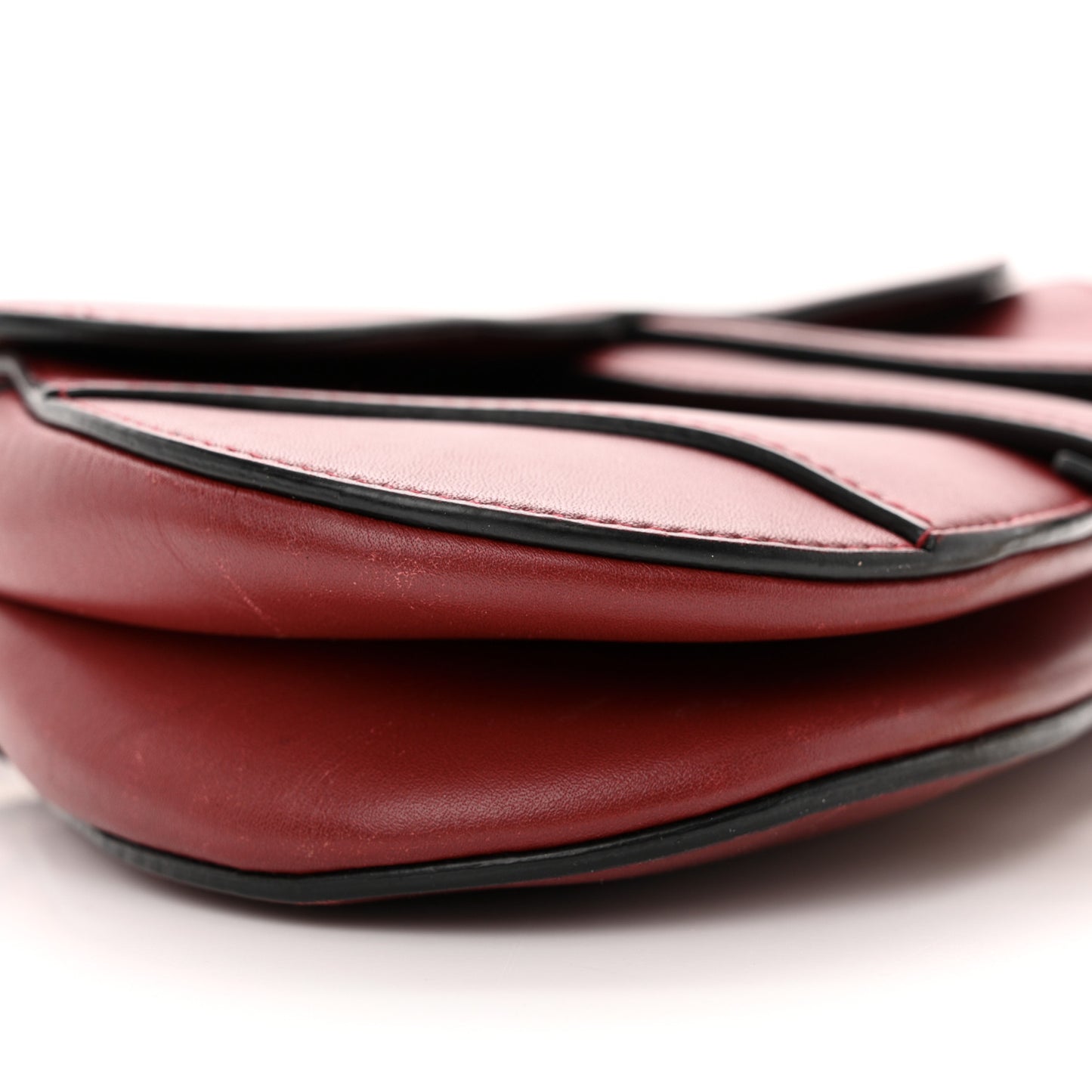 Calfskin Mini Saddle Bag Scarlet