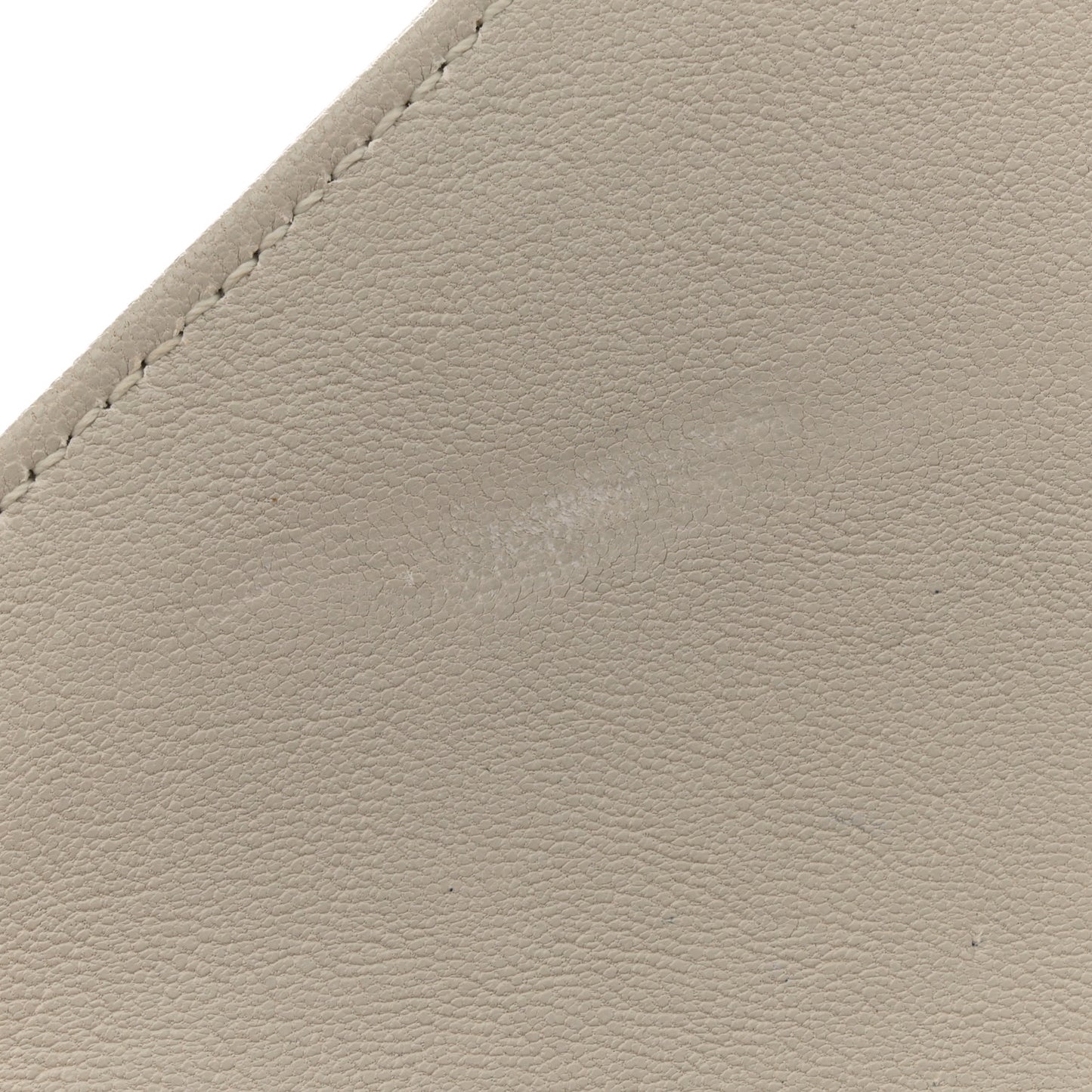 Sheepskin Matelasse Chevron Monogram Medium College Bag Crema Soft