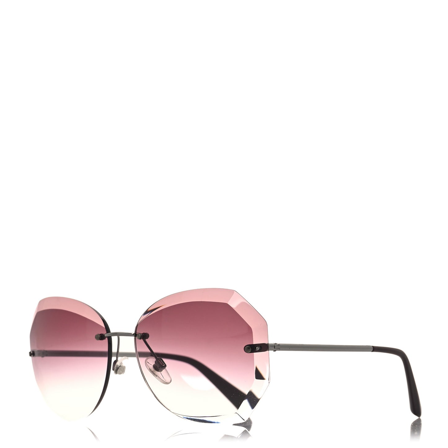 Metal Spring Round Sunglasses 4220 Pink