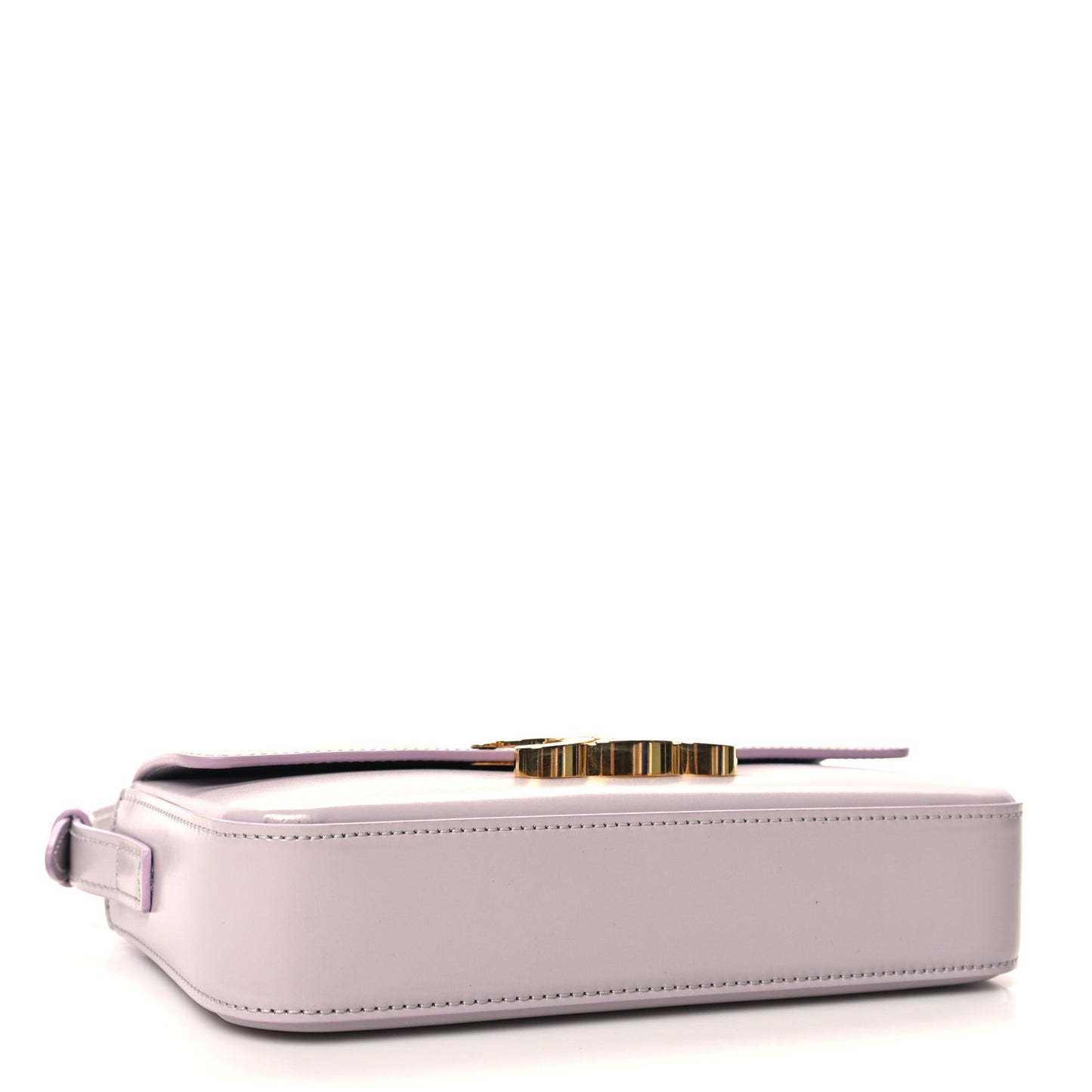 Shiny Calfskin Triomphe Shoulder Bag Light Lilac
