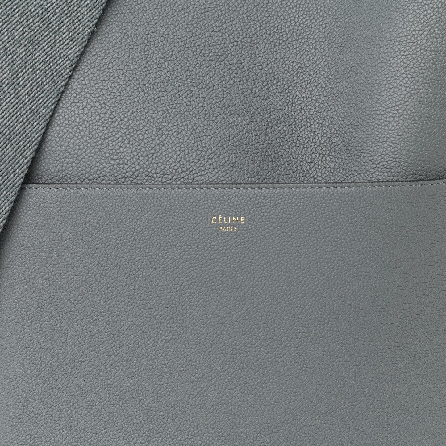 Soft Grained Calfskin Sangle Bucket Bag Storm