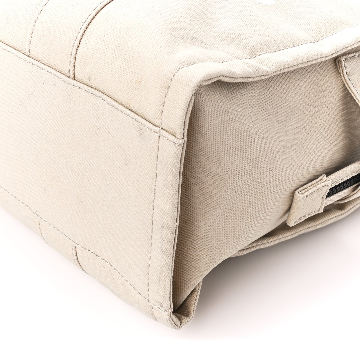 Cotton Canvas Large The Tote Bag Beige