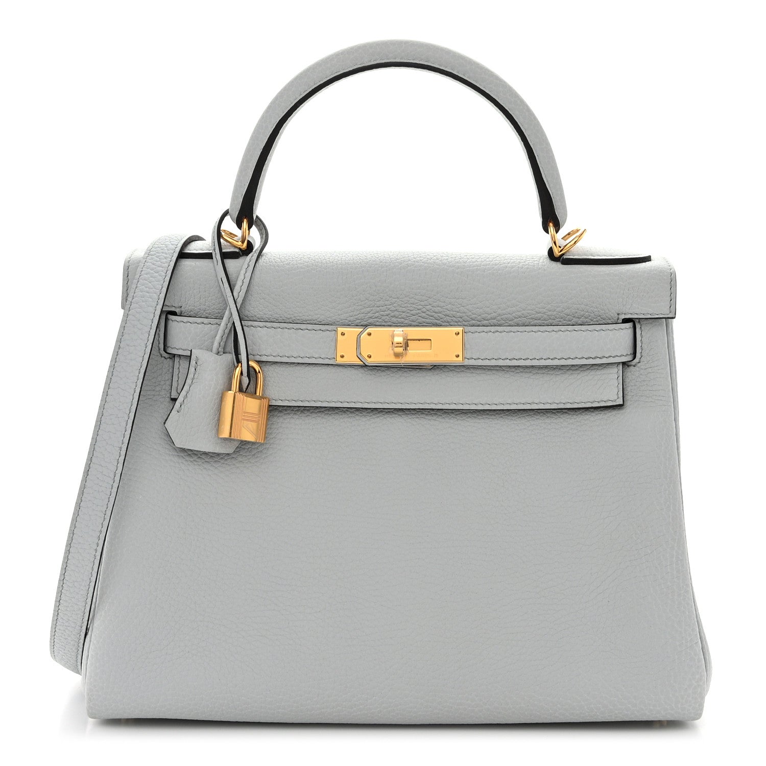 Hermes Taurillon Clemence Kelly Retourne 28 Bleu Pale 1 of 11