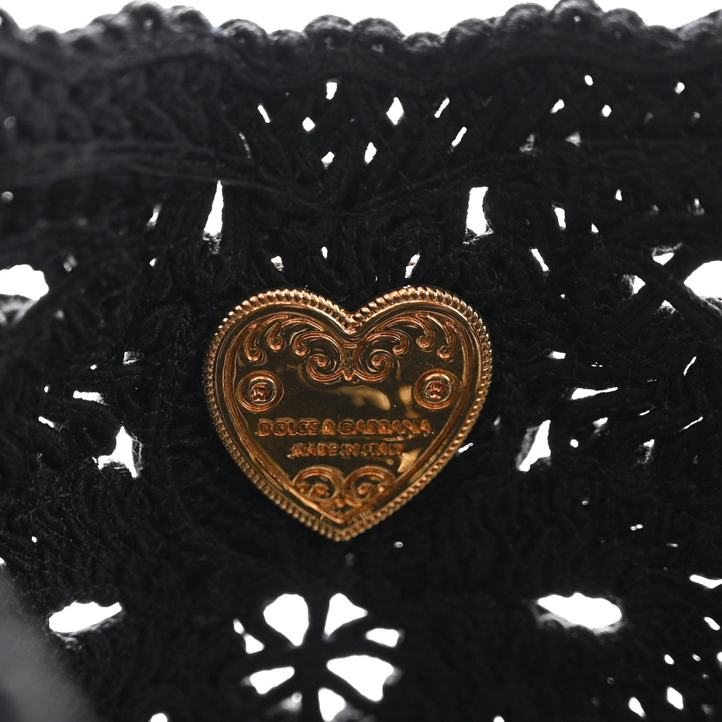 Cordonetto Lace Tote Black