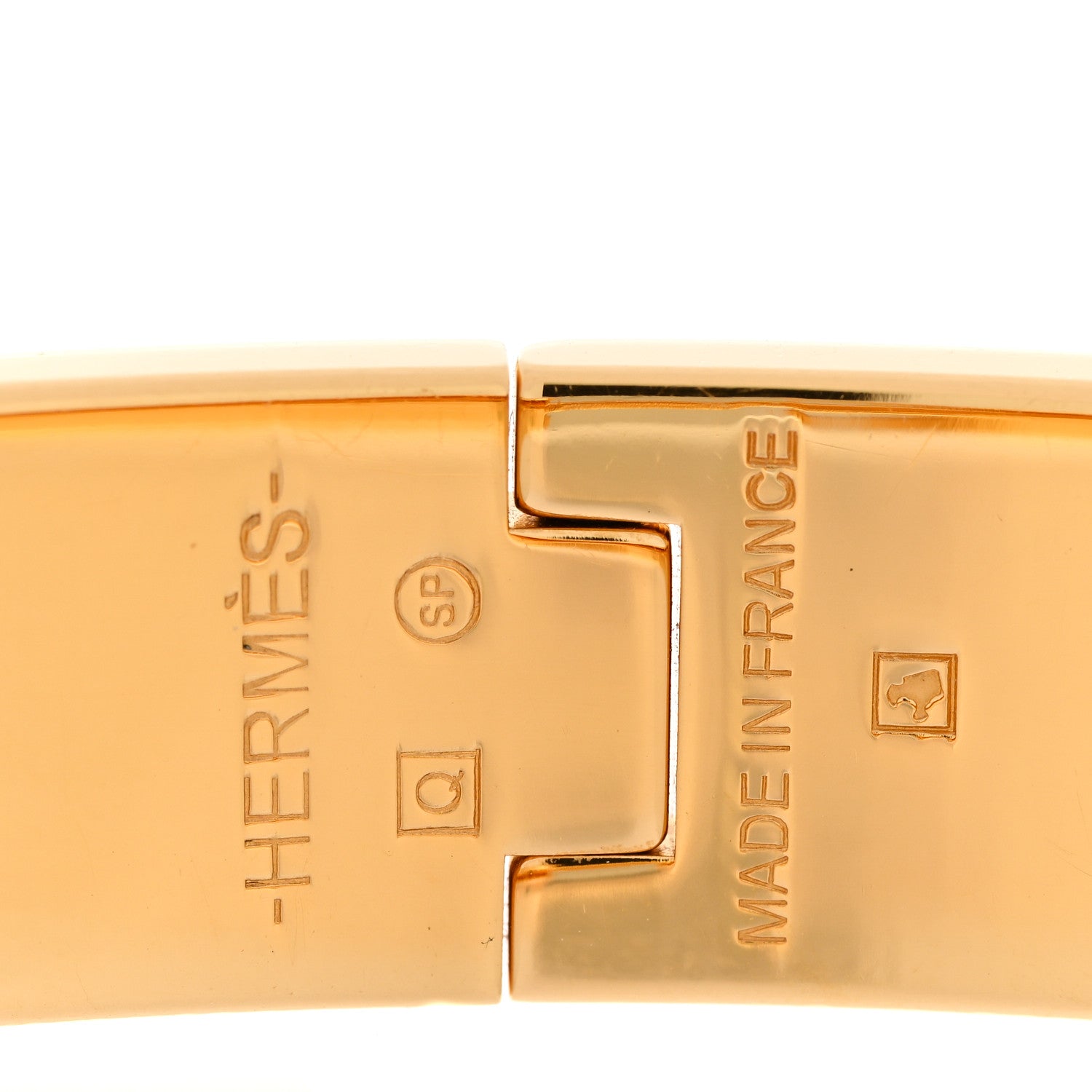 Hermes Enamel Narrow Clic Clac H Bracelet PM Orange 3 of 5