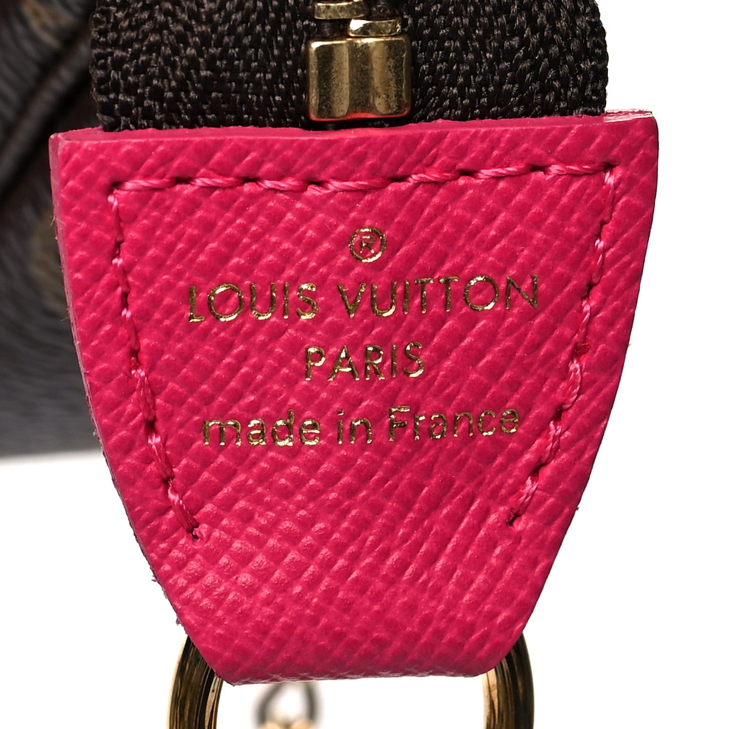 Louis Vuitton Monogram 2019 Christmas Animation Mini Courchevel Pochette Accessories Fuchsia 8 of 10