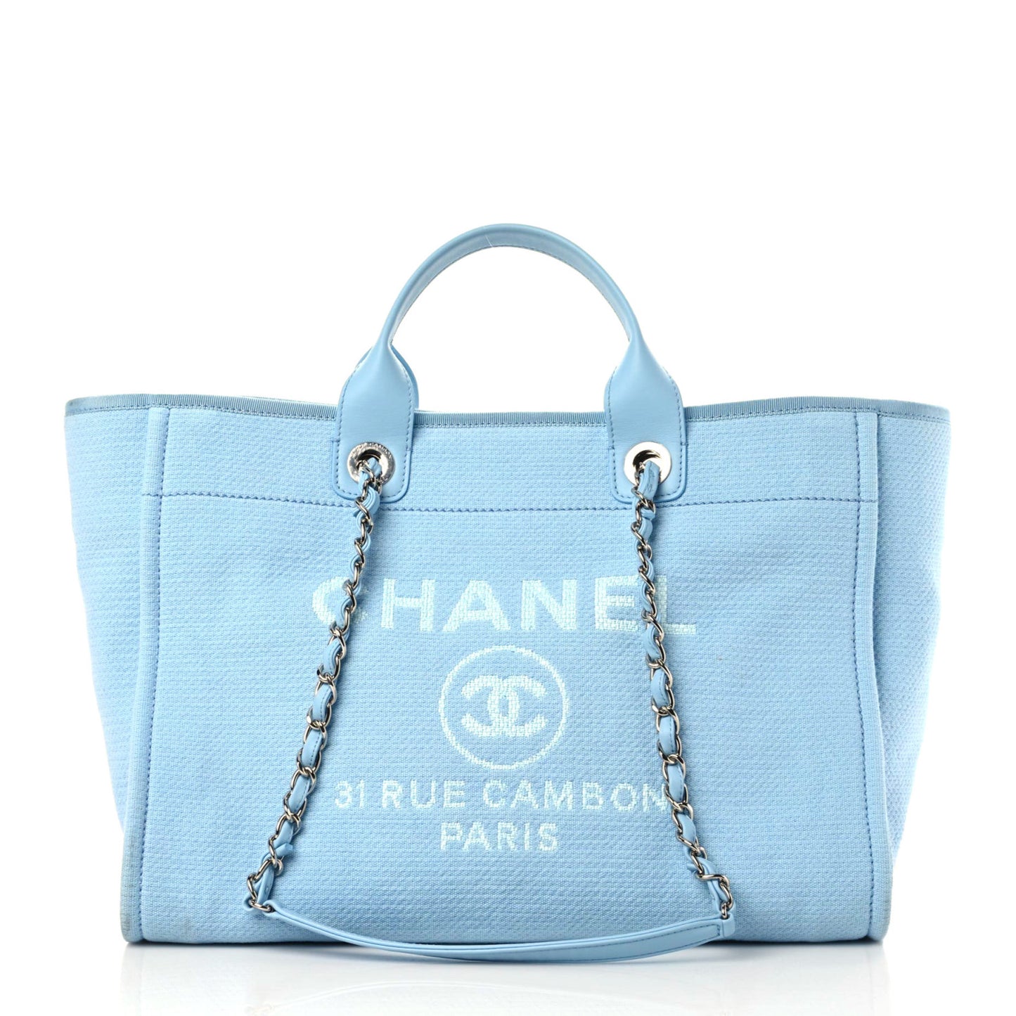 Mixed Fibers Medium Deauville Tote Light Blue