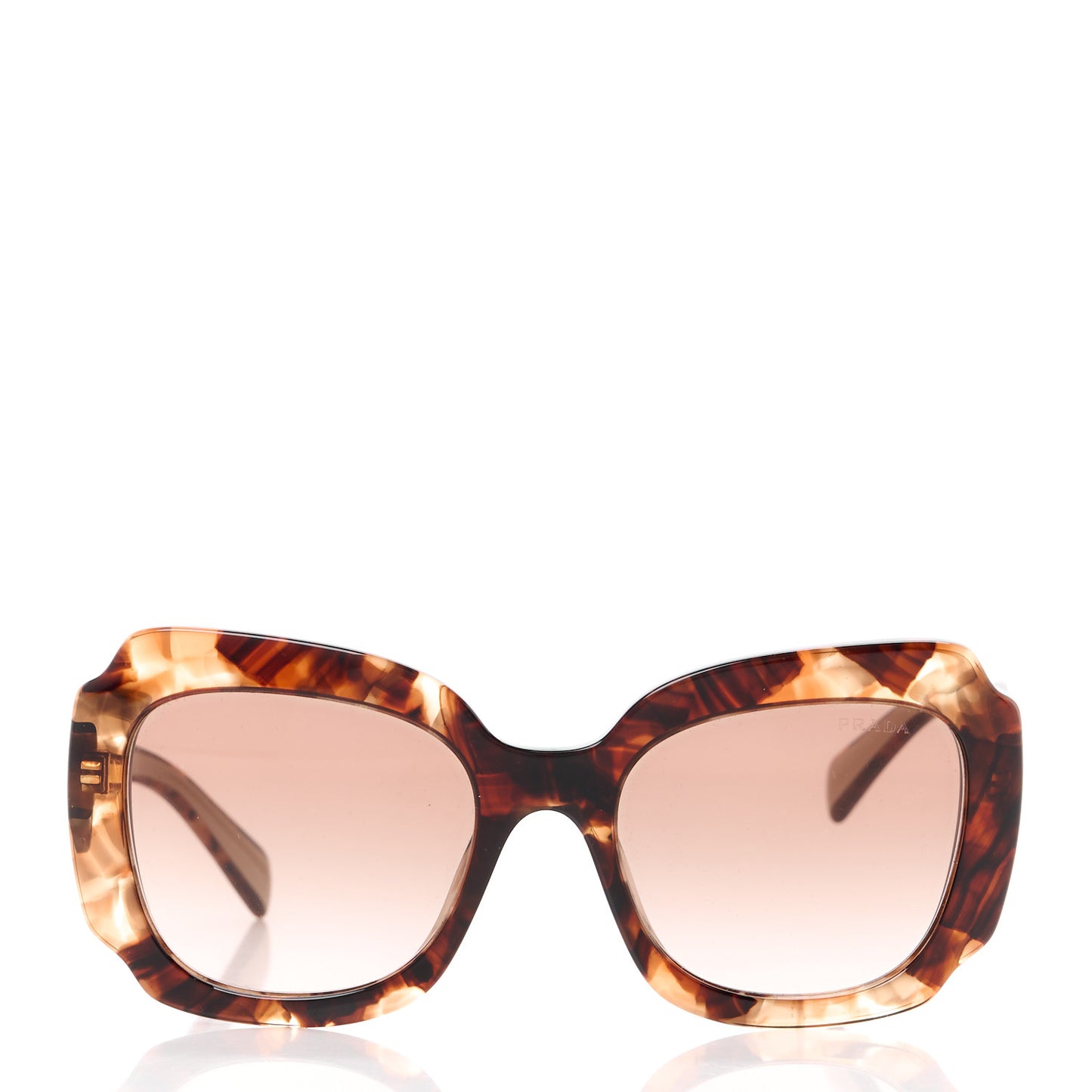 Acetate Square Sunglasses SPR 16Y Havana Beige