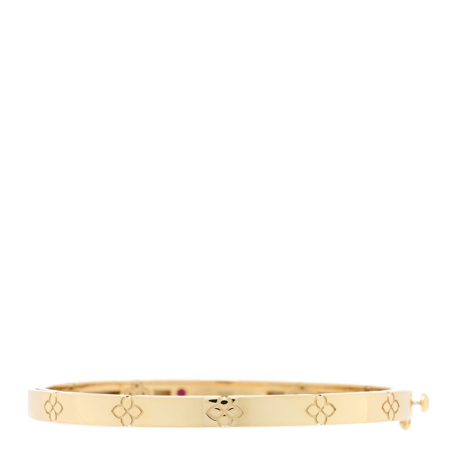 18K Yellow Gold Narrow Love in Verona Bangle Bracelet