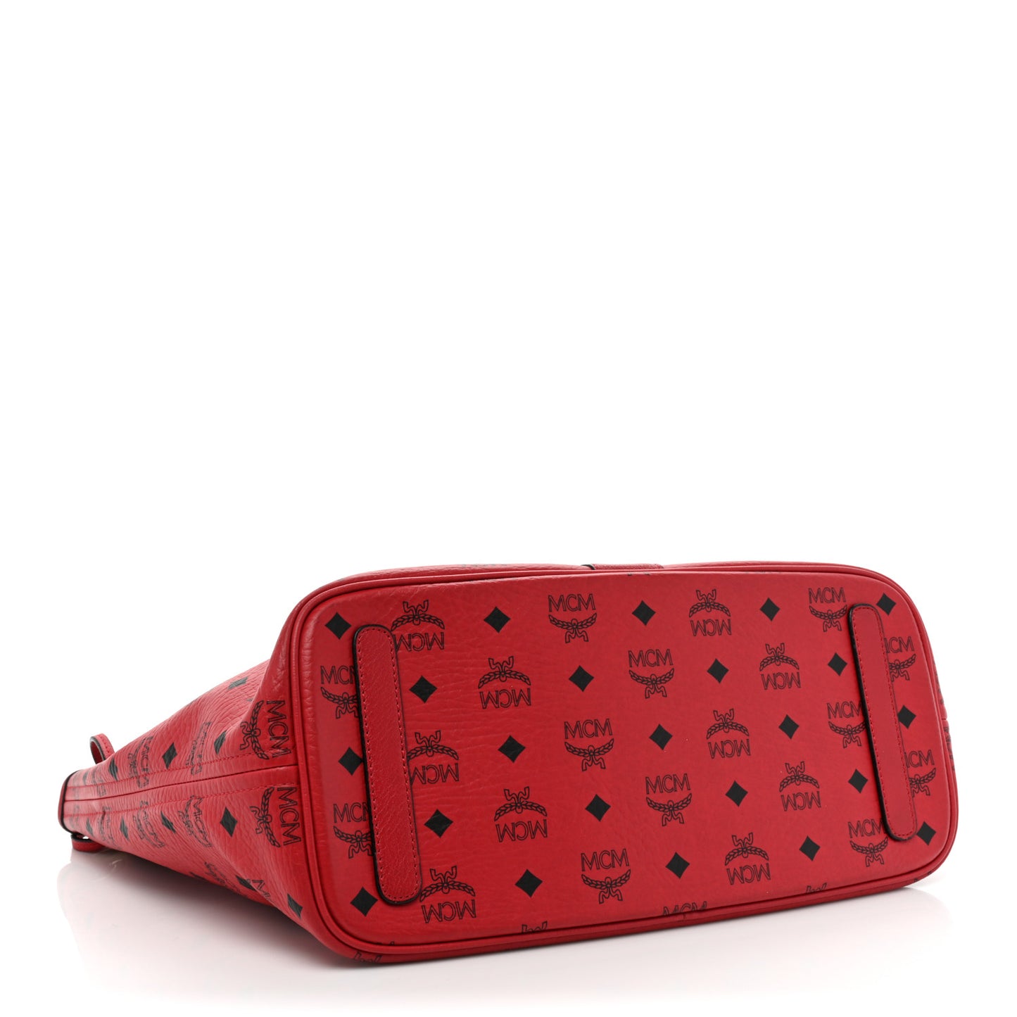 Visetos Medium Liz Reversible Shopper Tote Ruby Red