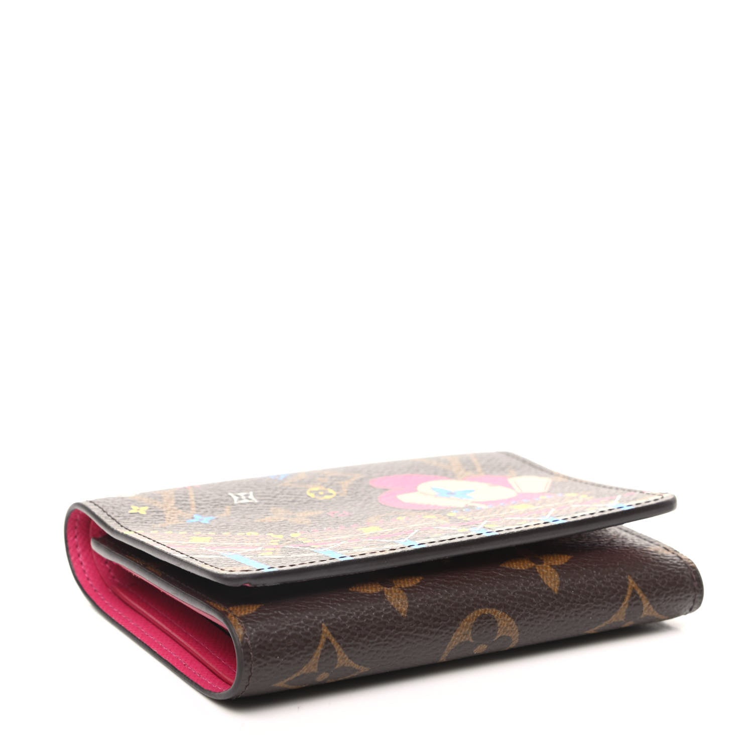 Louis Vuitton Monogram 2020 Christmas Animation Roller Coaster Victorine Wallet Pivoine 4 of 8