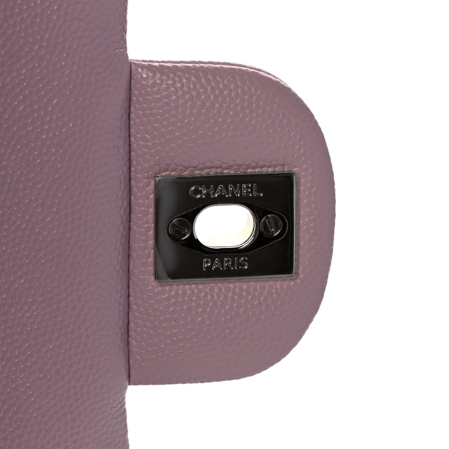 Caviar Quilted Medium Double Flap Light Pink