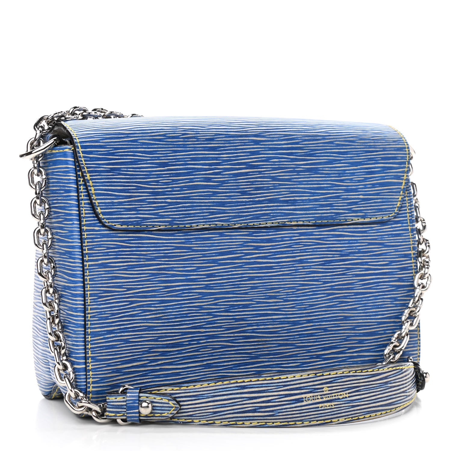 Louis Vuitton Epi Twist Shoulder Bag MM Denim Light 4 of 11
