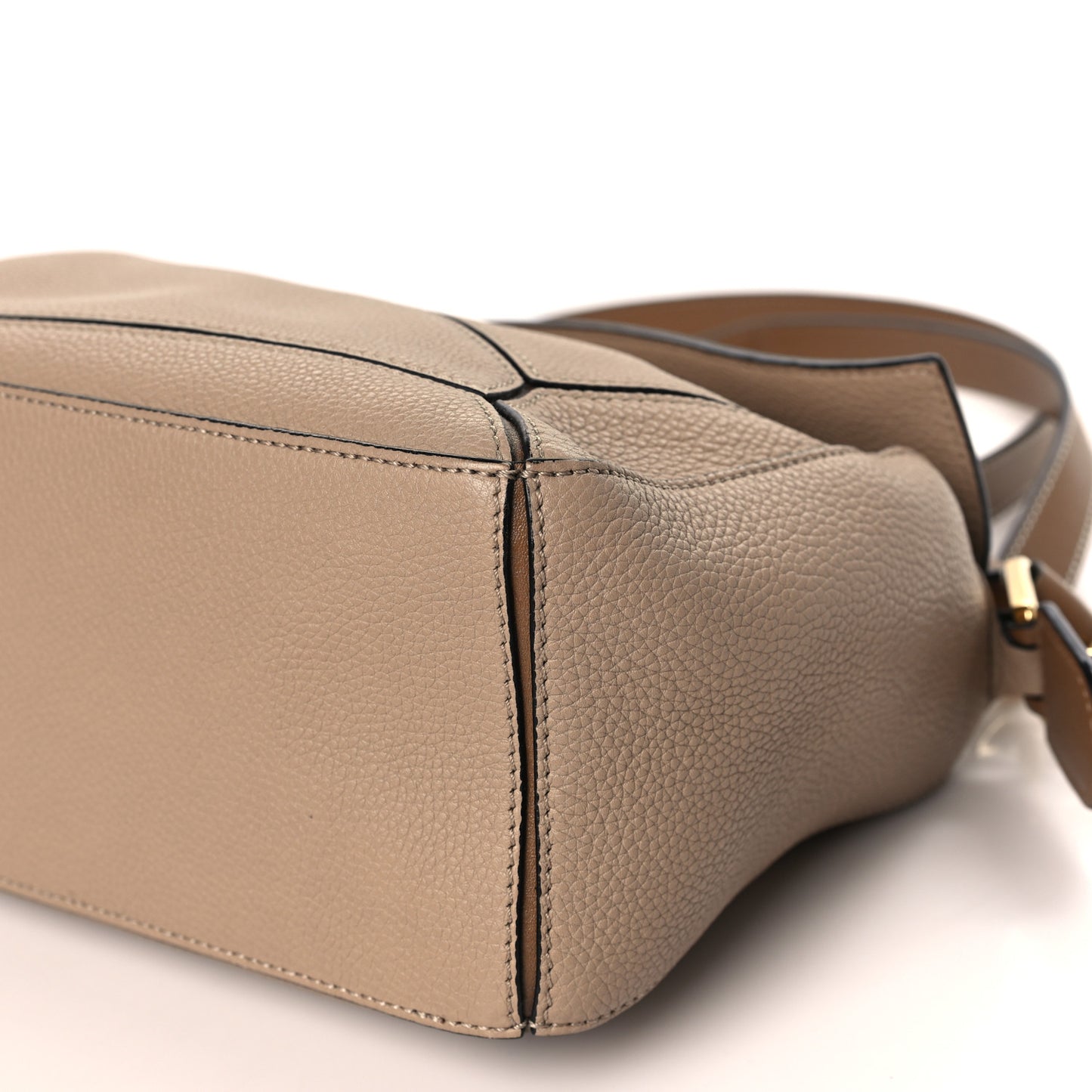 Grained Calfskin Small Puzzle Bag Sand Mink