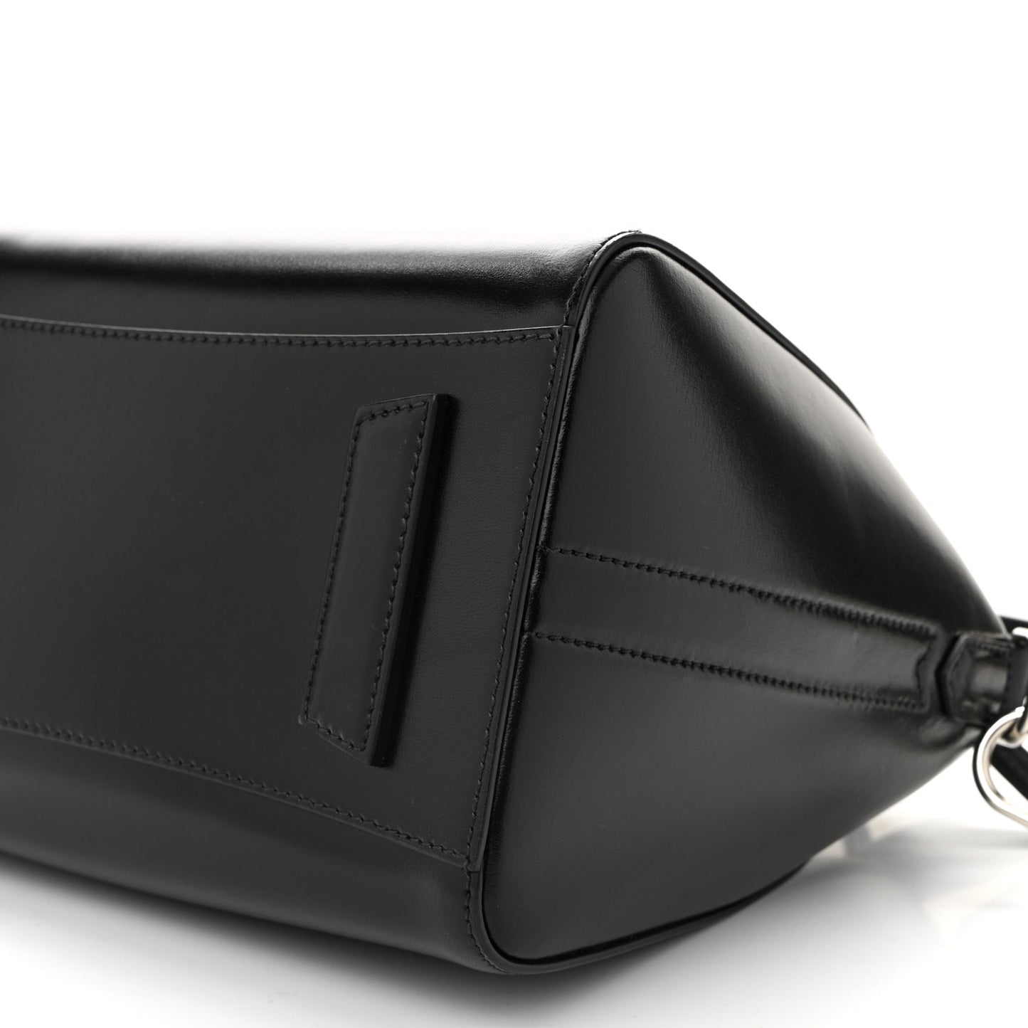 Shiny Lord Calfskin Small Antigona Black