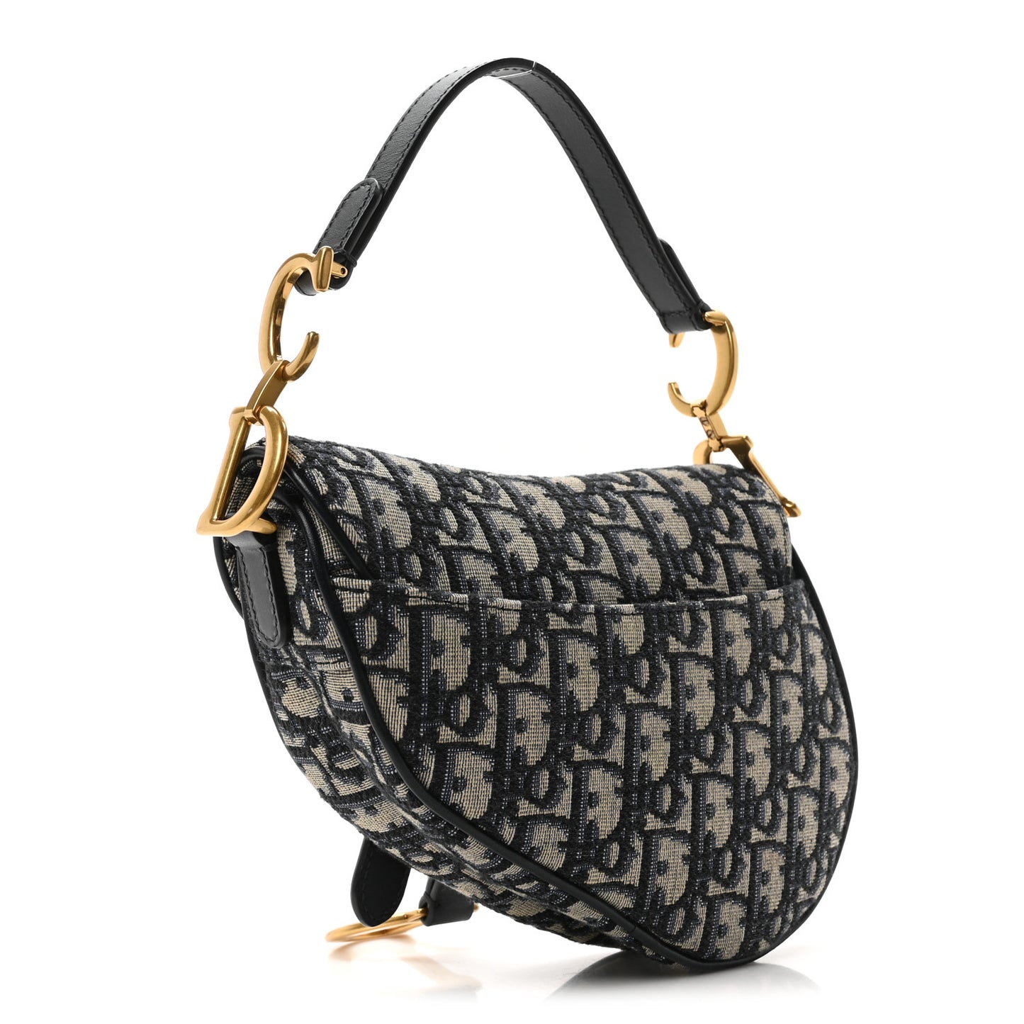 Oblique Mini Saddle Bag Blue