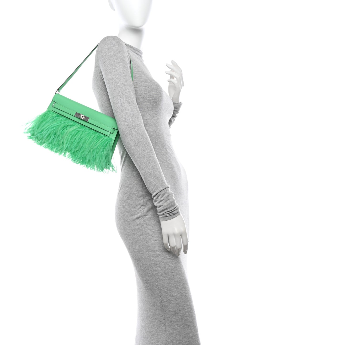 Chevre Ostrich Feather Kelly Elan Vert Comics