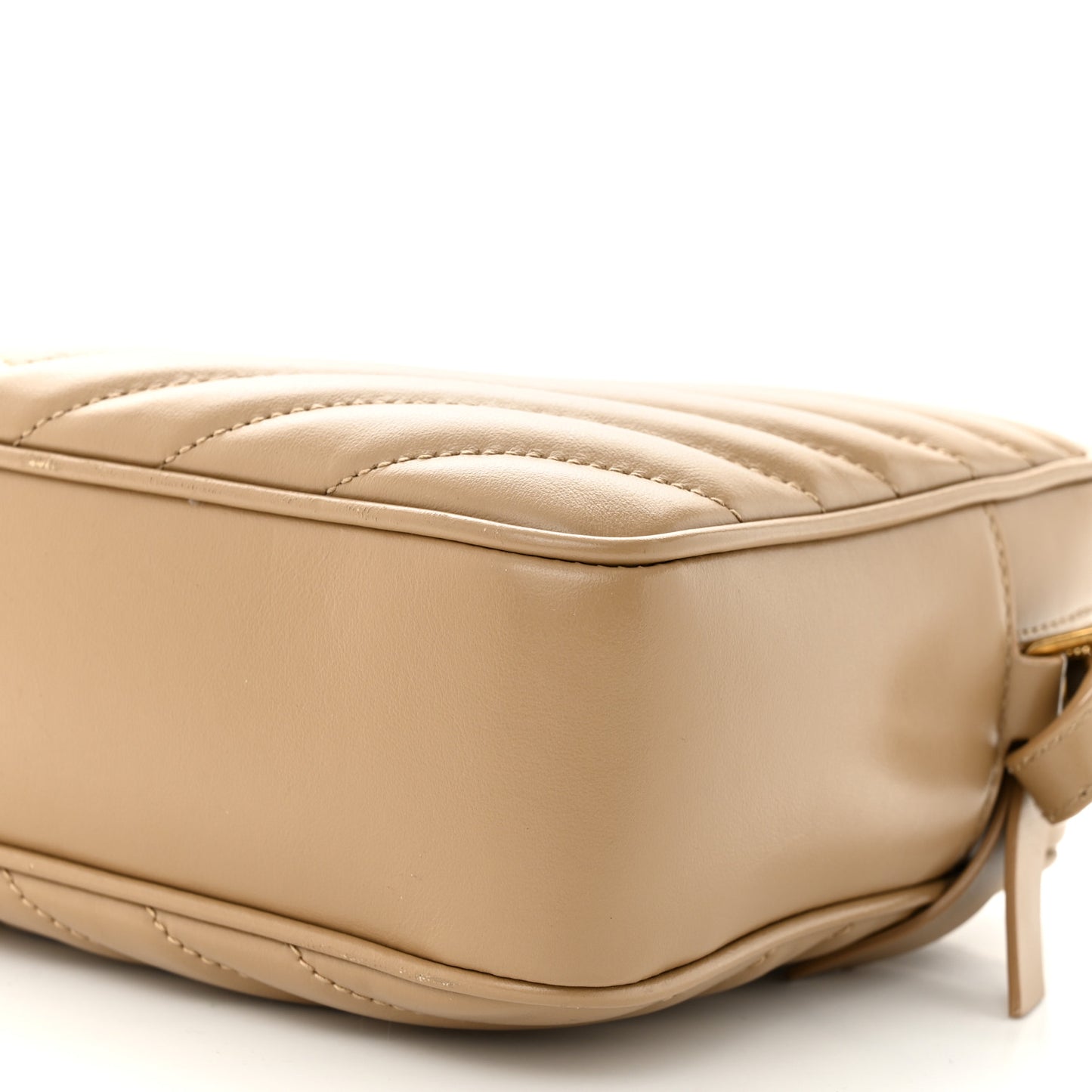 Calfskin Matelasse Monogram Lou Camera Bag Dark Latte